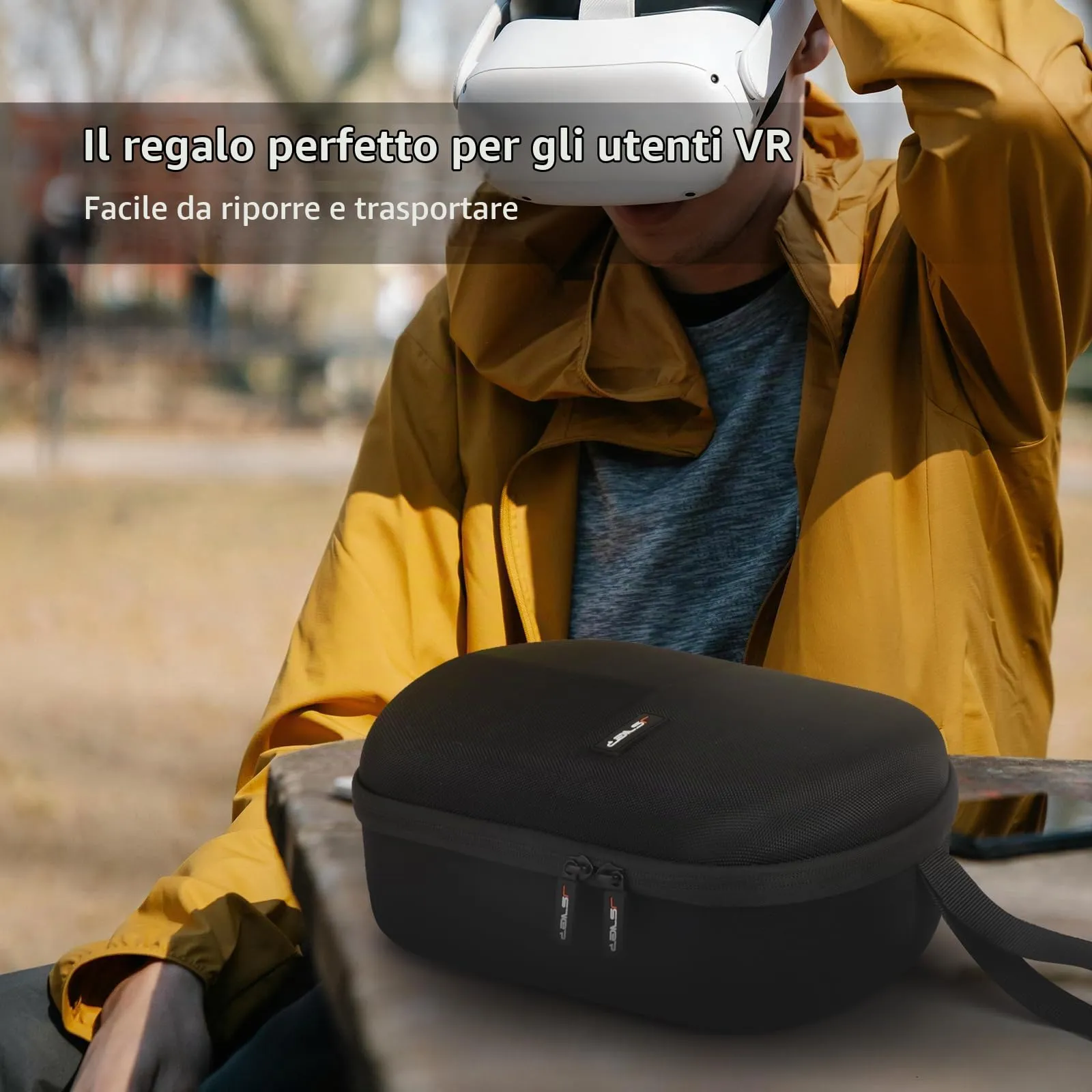 JSVER Custodia Rigida per Meta Quest 3, Quest 3S, Quest 2 e Vision Pro - immagine 7