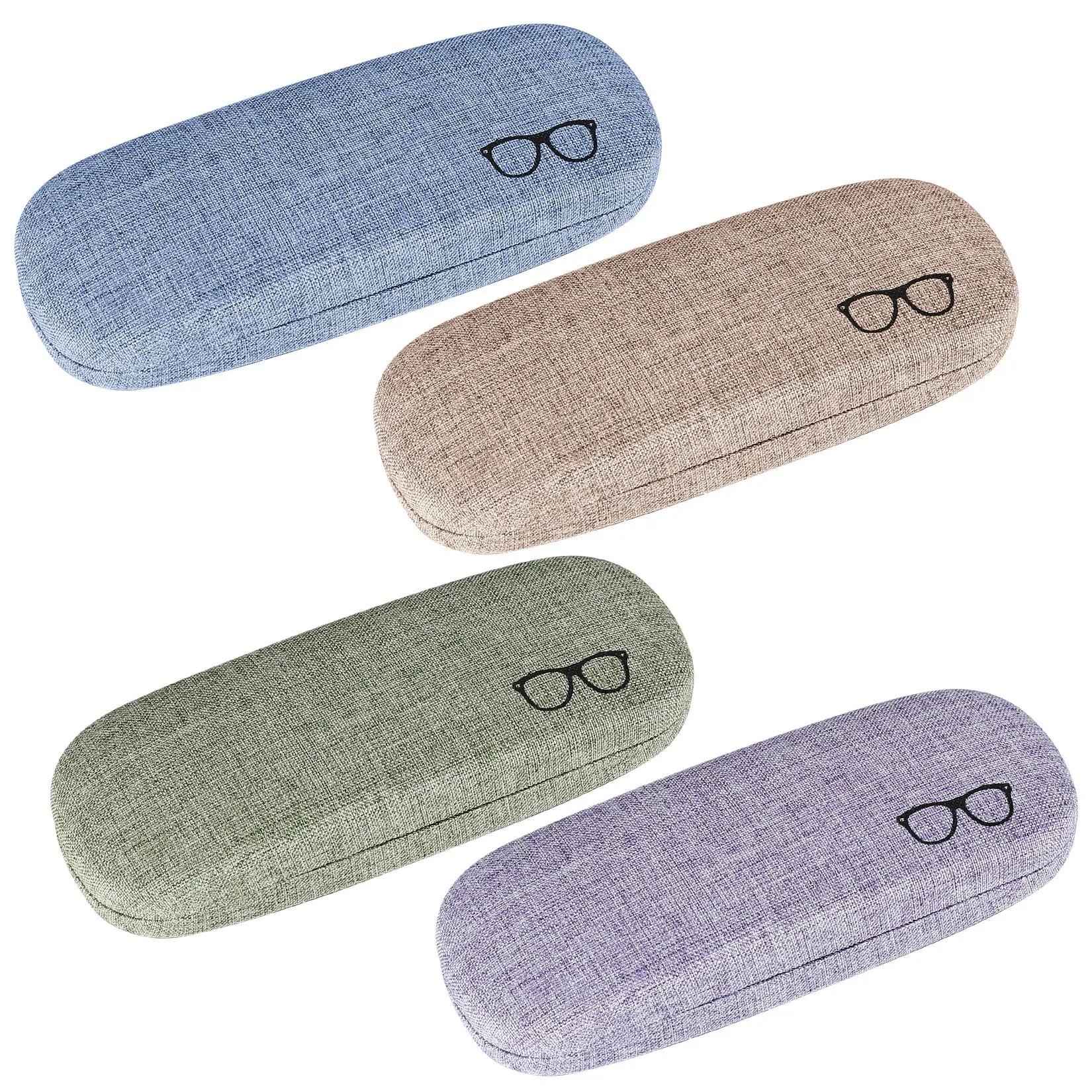 SHACHENH Astuccio Rigido per Occhiali, 4 Pezzi, Multicolore - immagine 1