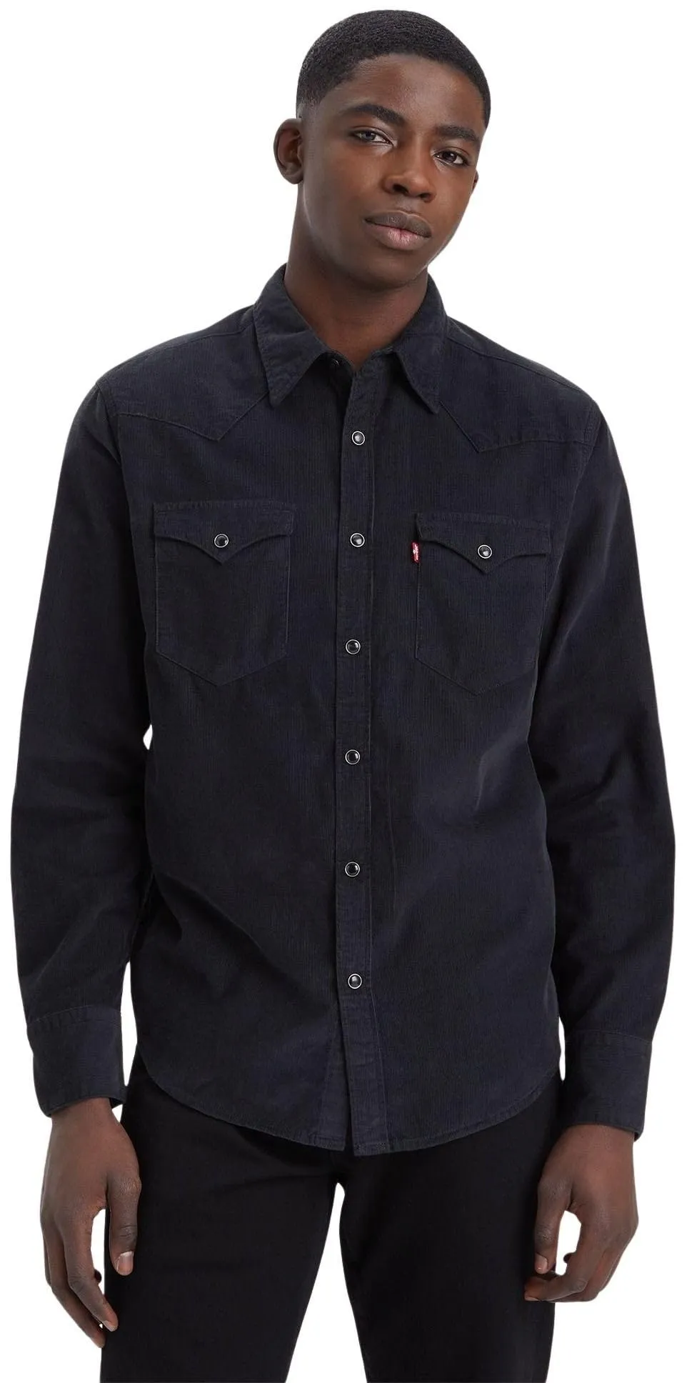 Levi's Barstow Western Shirt, Regular Fit, Jet Black, S - immagine 1
