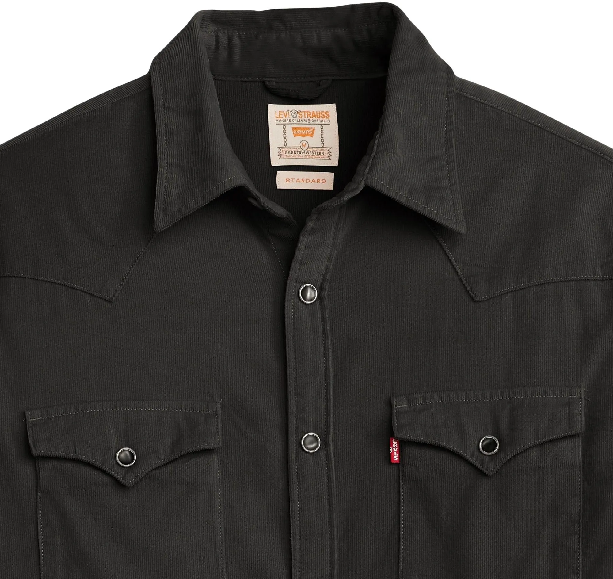 Levi's Barstow Western Shirt, Regular Fit, Jet Black, S - immagine 6