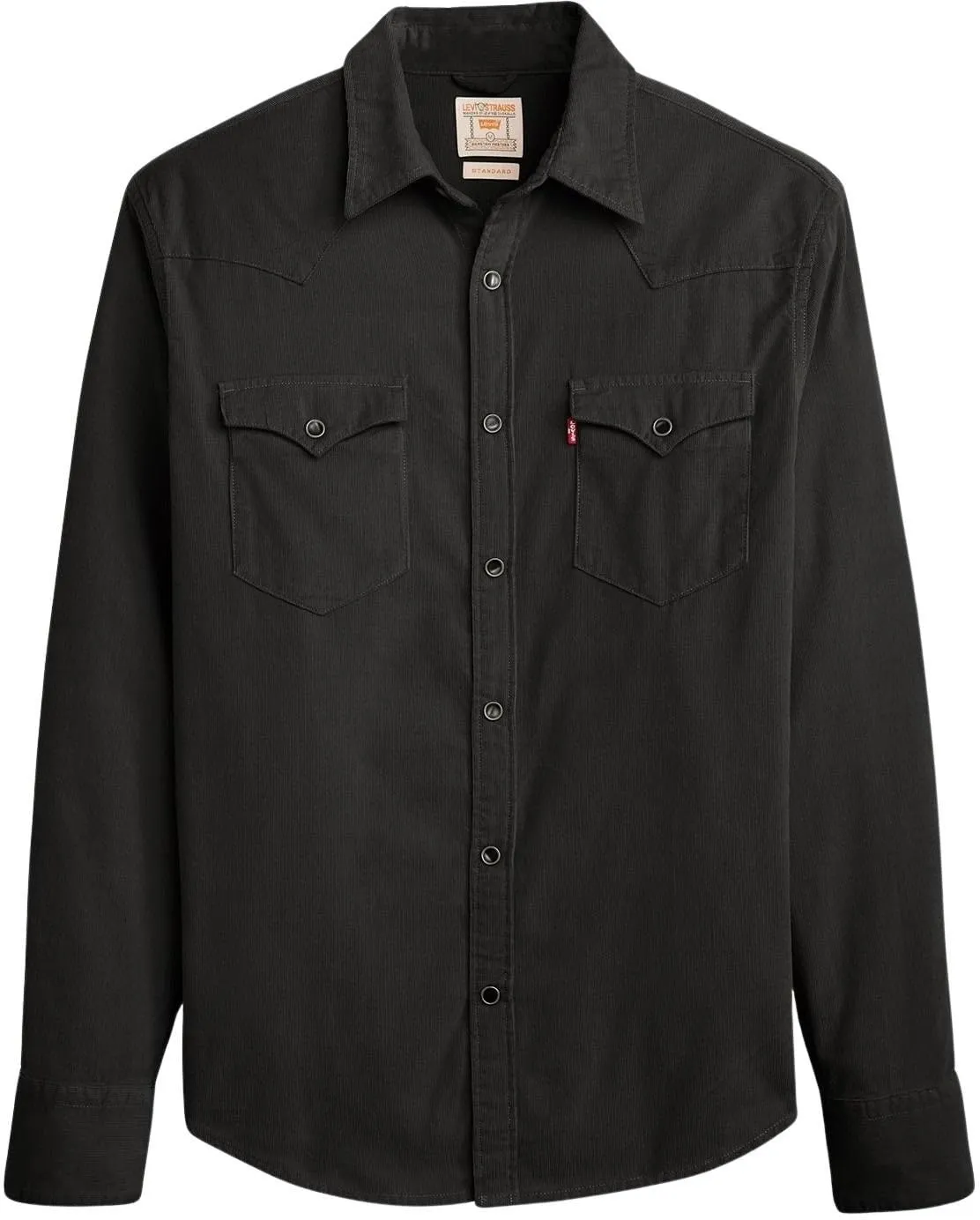 Levi's Barstow Western Shirt, Regular Fit, Jet Black, S - immagine 7