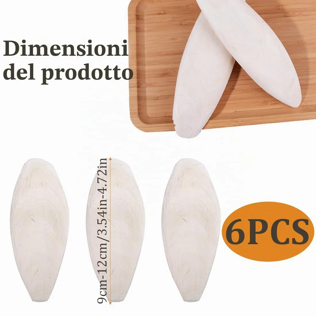 WeddHuis Osso di Seppia per Tartarughe, Uccelli, Rettili e Lumache, 6 Pezzi (10-12cm) - immagine 2