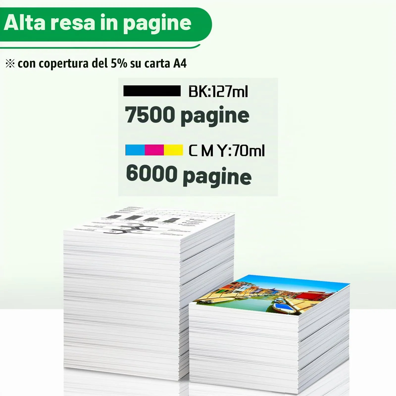FANSHENG Inchiostro Compatibile con Epson 102 per Ecotank ET-2750 ET-4750 ET-4850 ET-3850 ET-2756 ET-2751 ET-2850 ET-2856 ET-3700 ET-3750 ET-4856 ET-15000 (5 Pack 2BK/C/M/Y) - immagine 3