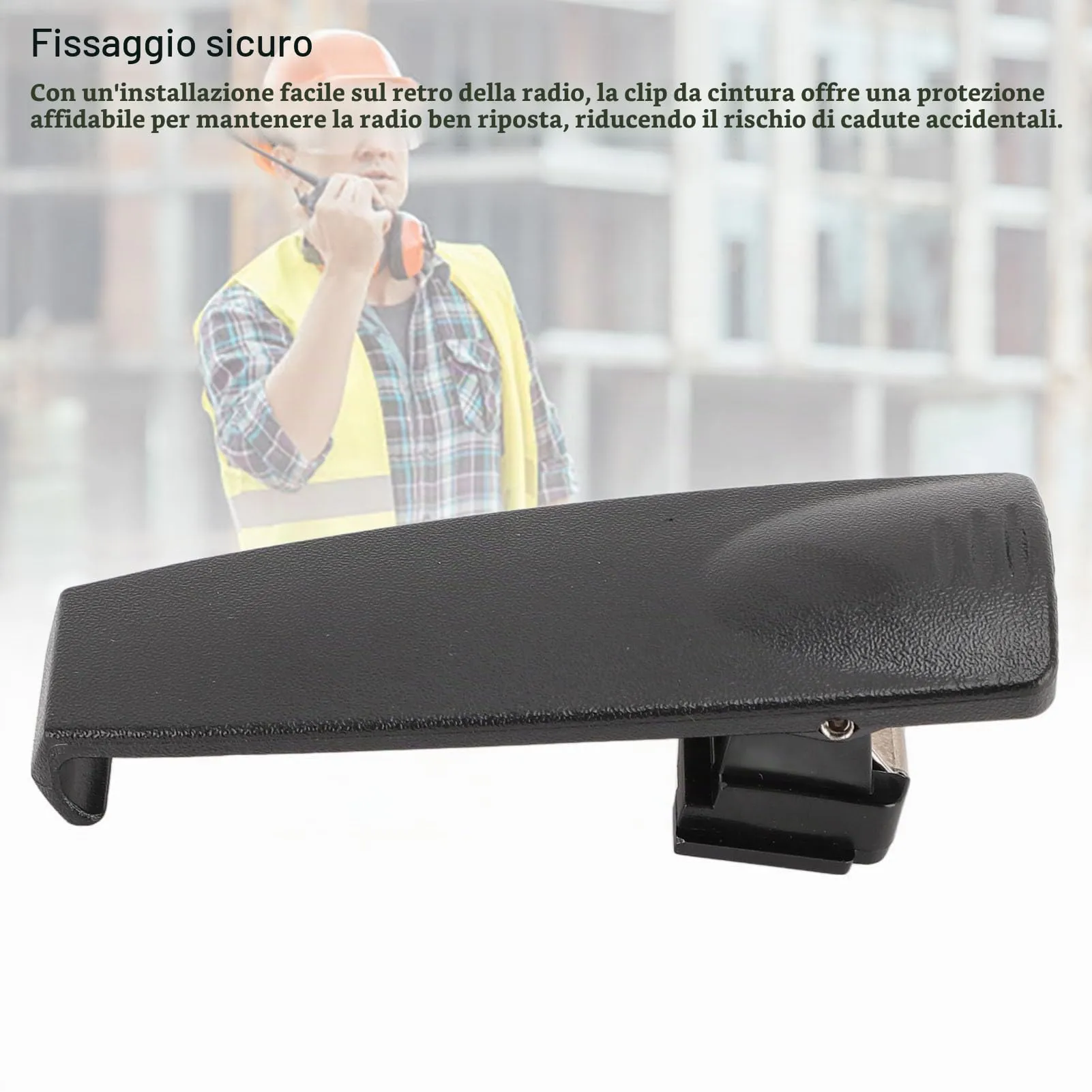 Plyisty Clip da Cintura per Radio Sepura Serie STP8000 STP8038 STP8035 STP8040 STP9000, Confezione da 2, Nero - immagine 2