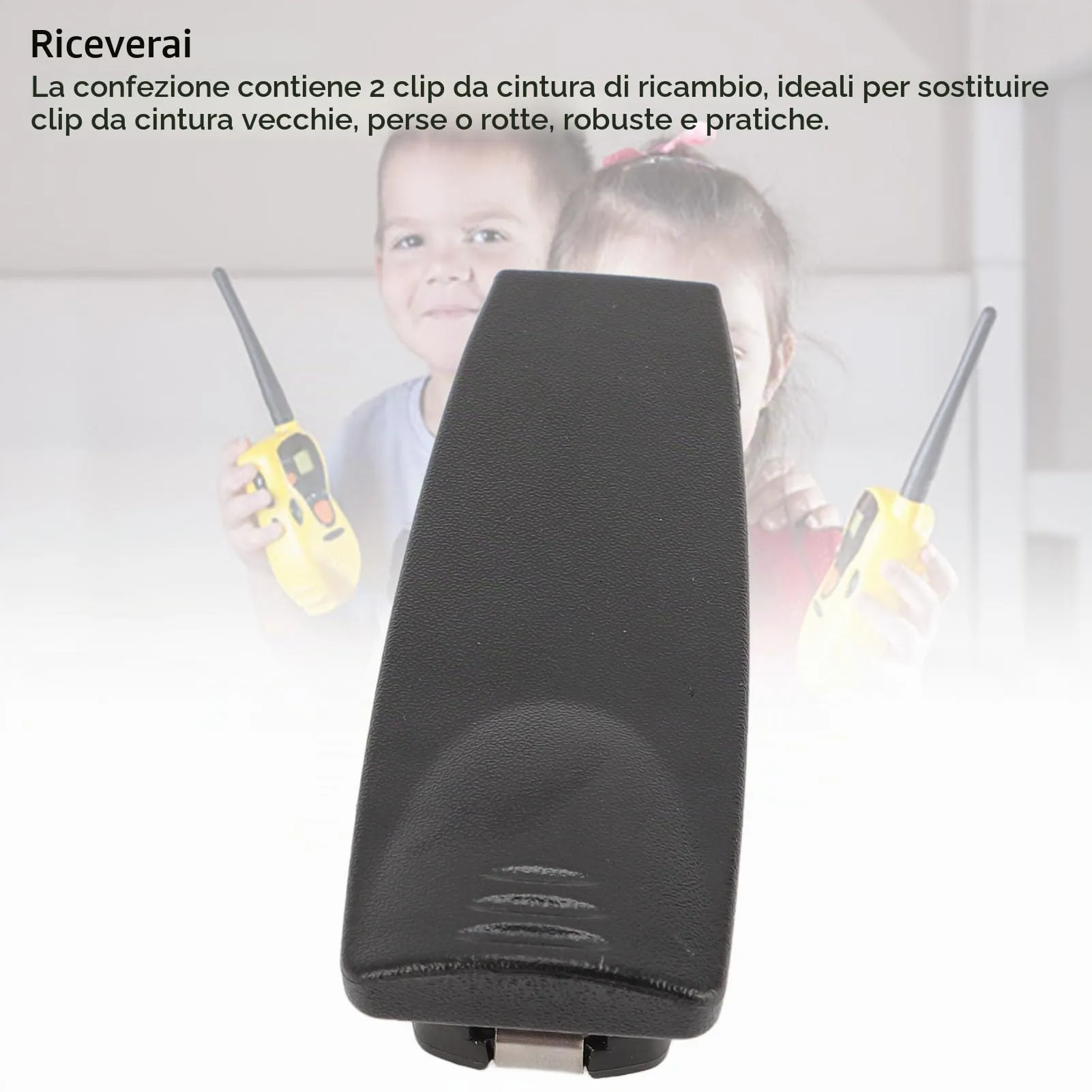 Plyisty Clip da Cintura per Radio Sepura Serie STP8000 STP8038 STP8035 STP8040 STP9000, Confezione da 2, Nero - immagine 4