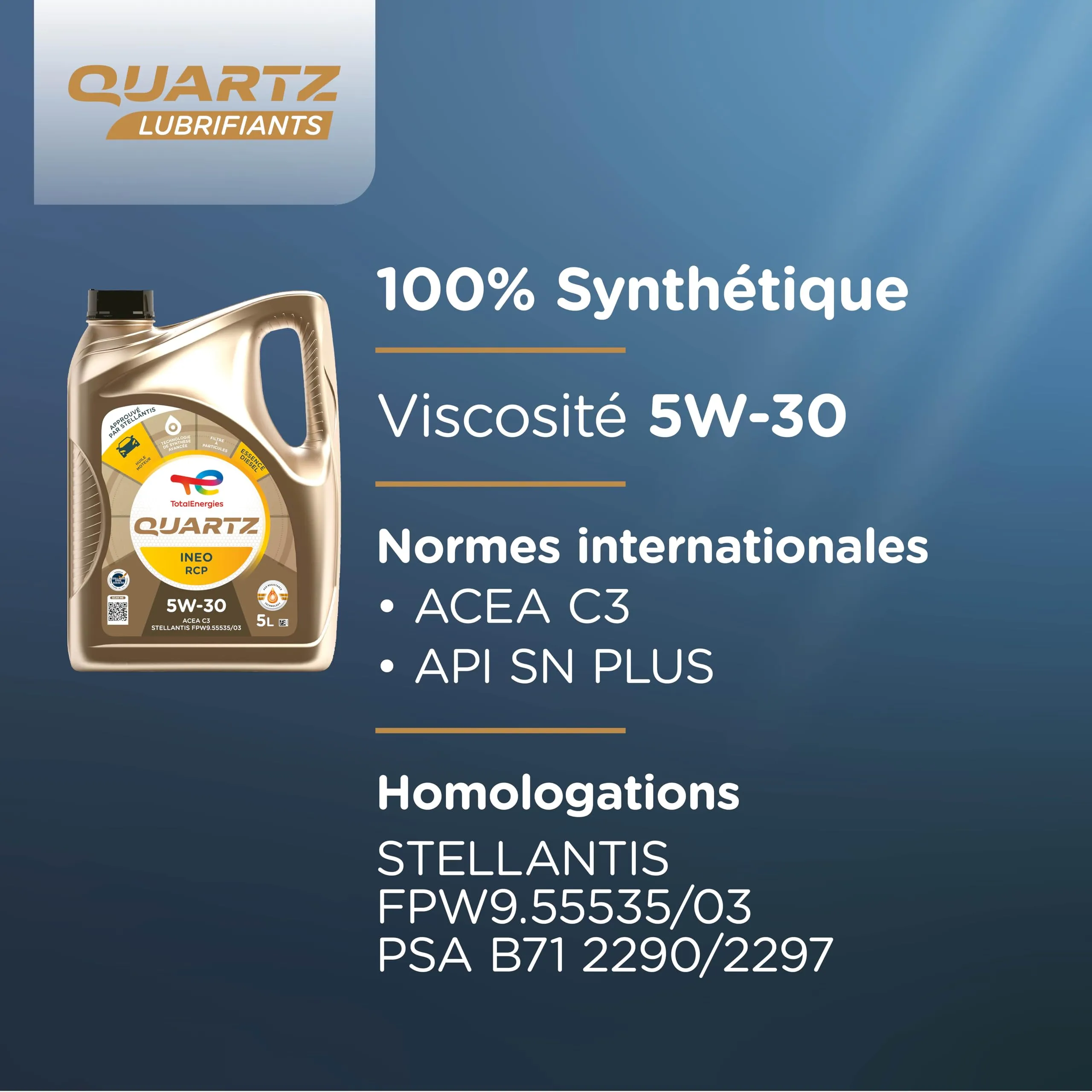 TotalEnergies Quartz Ineo RCP 5W30 5L - immagine 4