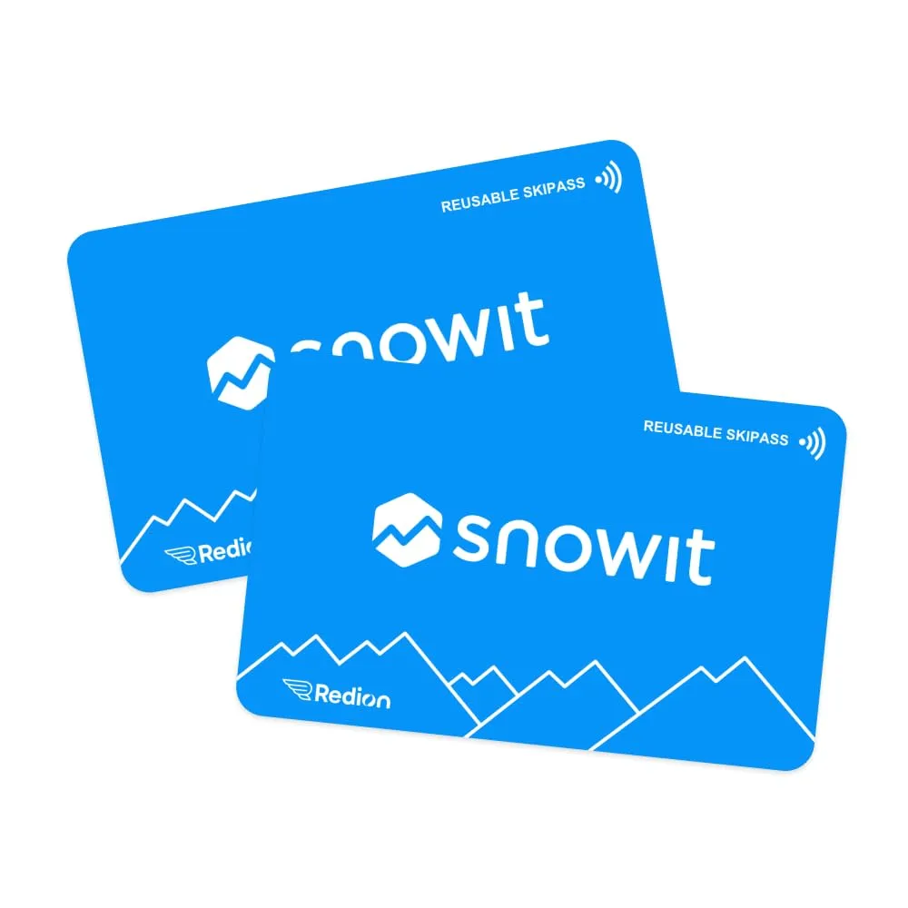 Snowit Snowitcard per Skipass Online, Pack da 2, Azzurro - immagine 1