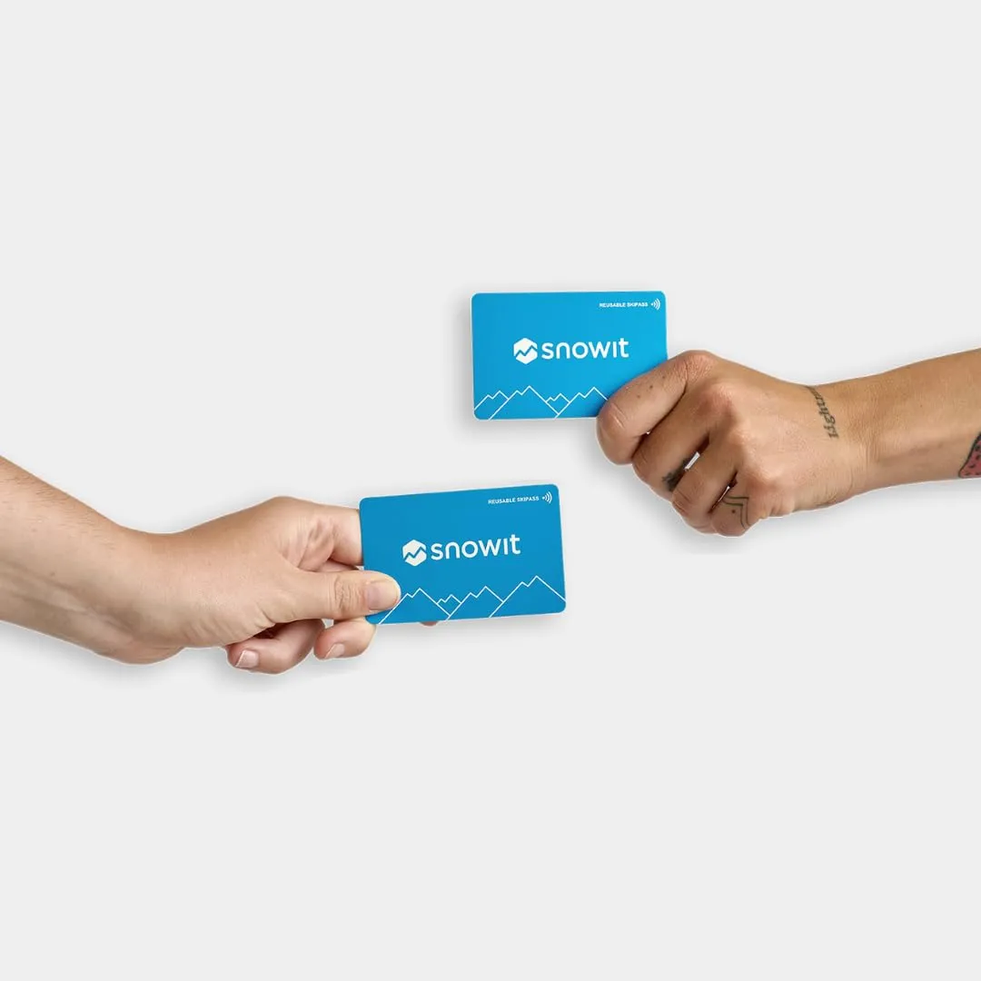 Snowit Snowitcard per Skipass Online, Pack da 2, Azzurro - immagine 2