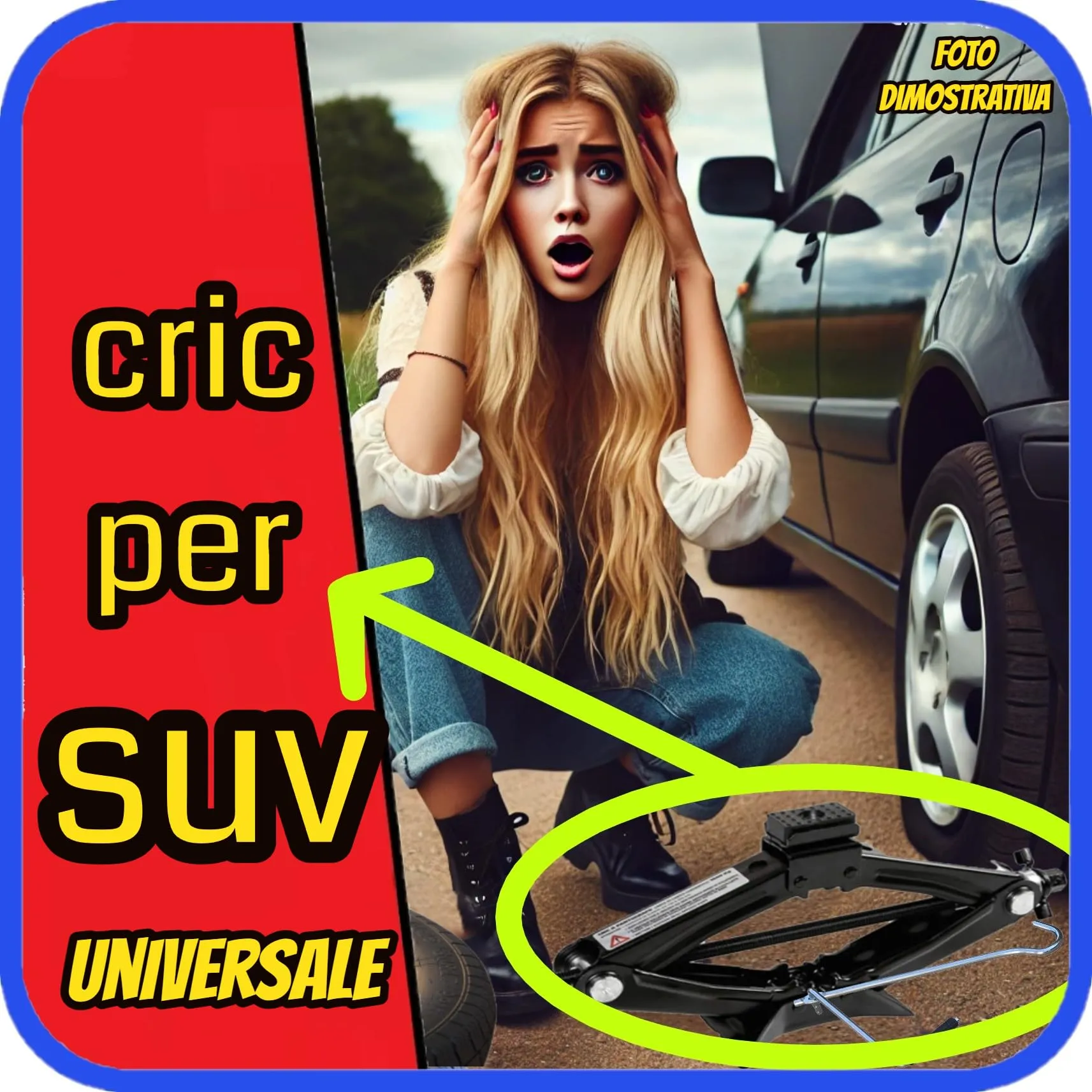 Ruotino di Scorta compatibile con Jeep Renegade (BU) 5 Fori 125/80 R17 (2014-2025) con Kit Accessori Cric, Chiave e Sacca - immagine 8