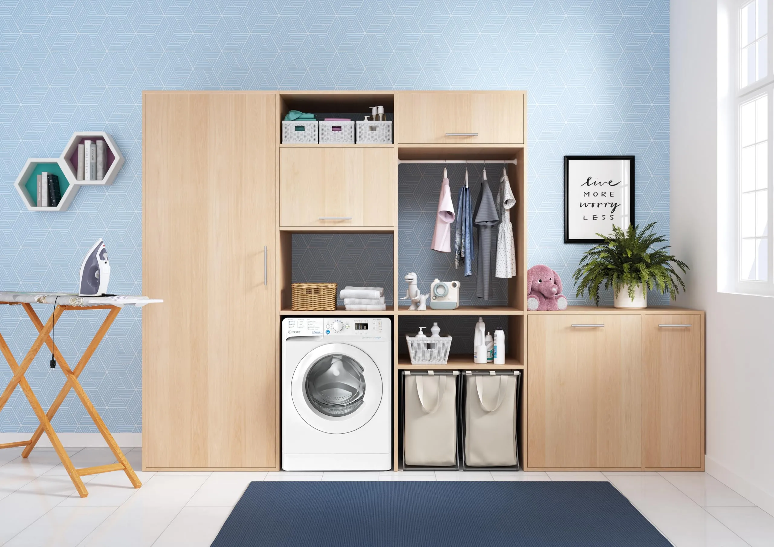 Indesit BWA 81496X WV IT Lavatrice 8 Kg Carica Frontale 1400 Giri/min Classe A Ciclo PODS Vapore - immagine 6