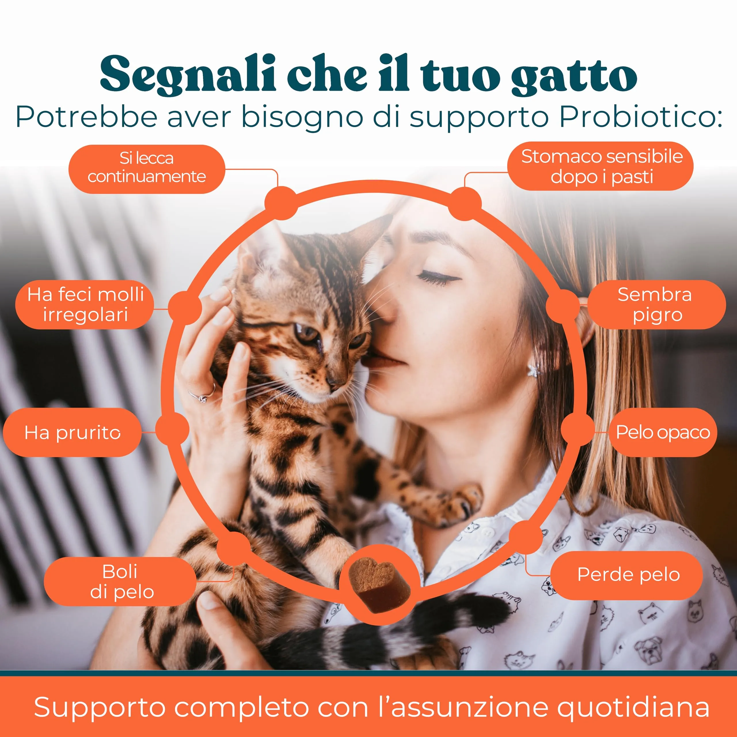 Integropet Probiotici per Gatti Gusto Pollo e Pesce, 60 bocconcini - immagine 3