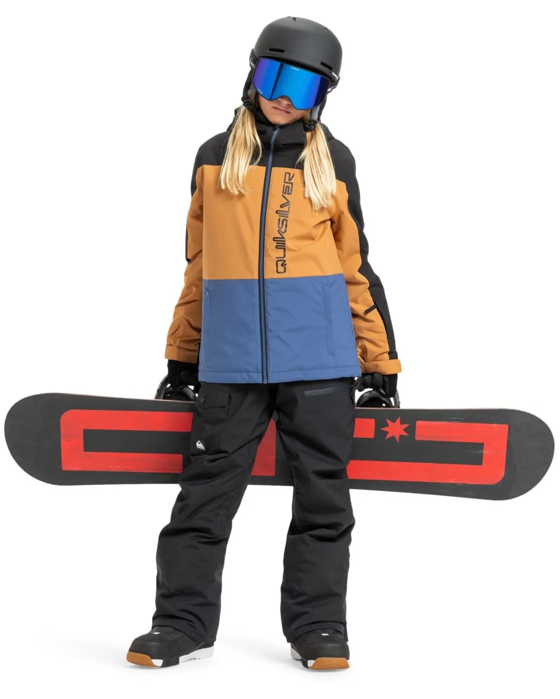 Quiksilver Side Hit Block Snow Jacket - Navy - 16 - immagine 6