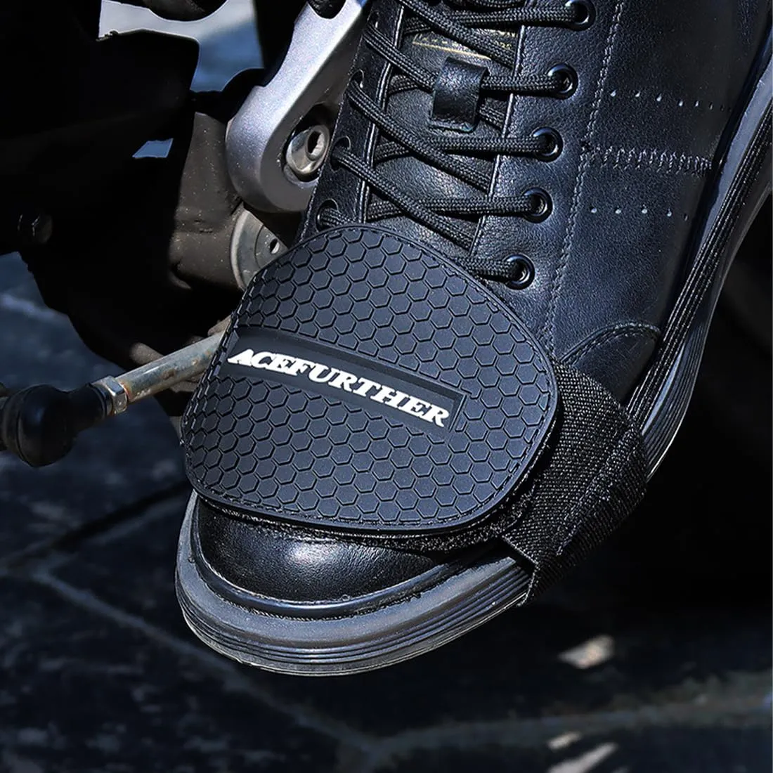 OUDQFCJ Copriscarpe da Moto Protezioni per Cambio Antiscivolo - immagine 5