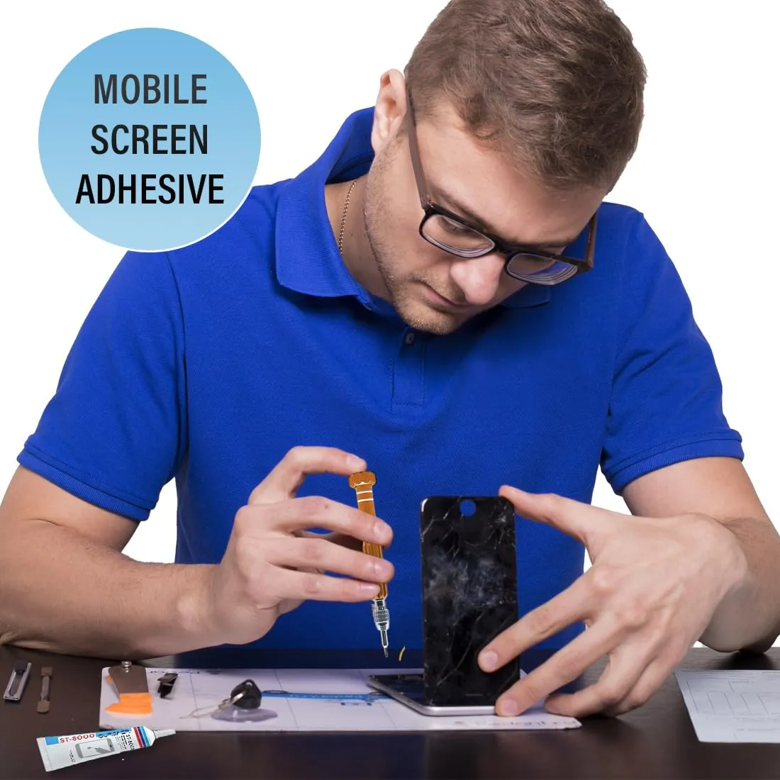 RAXLUPO Adesivo per Display Cellulare con Strumenti di Riparazione - immagine 5