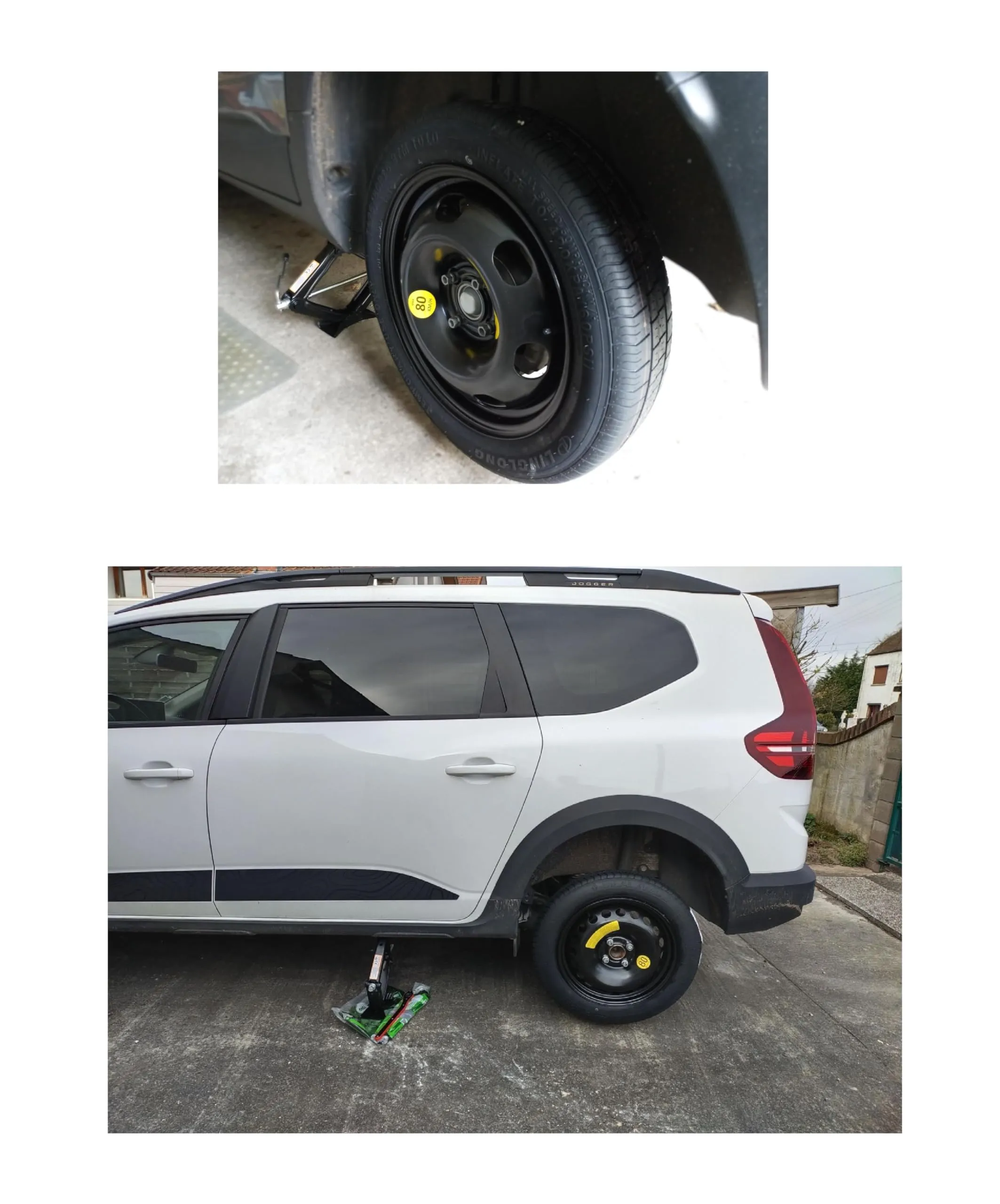 D'ANGELO 1988 Kit Ruotino di Scorta 125/85R16 per Lancia Ypsilon 2024 con Cric, Chiave, Guanti e Sacca - immagine 5