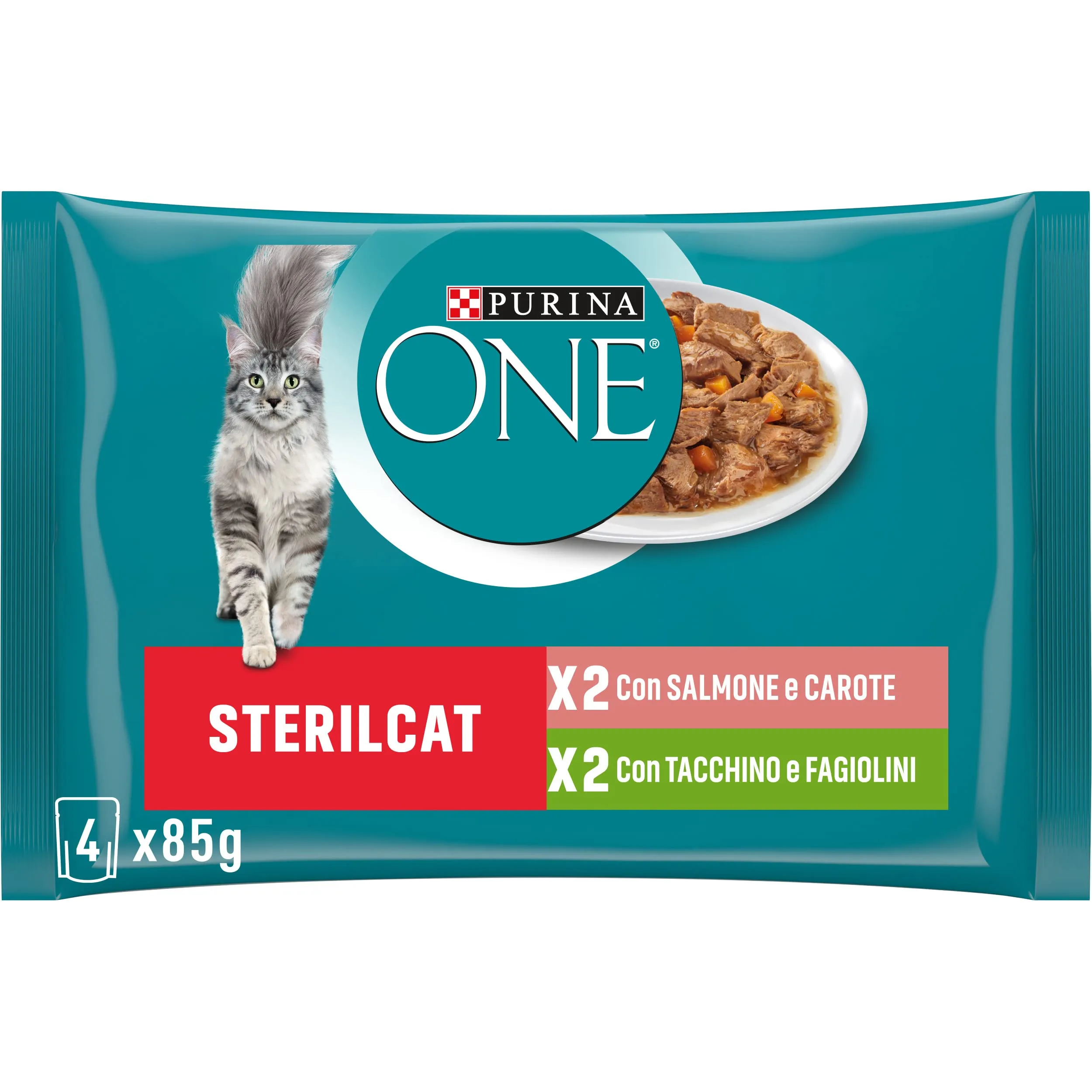 Purina One Sterilcat Cibo Umido per Gatti Adulti, 48 Bustine da 85 g - immagine 2