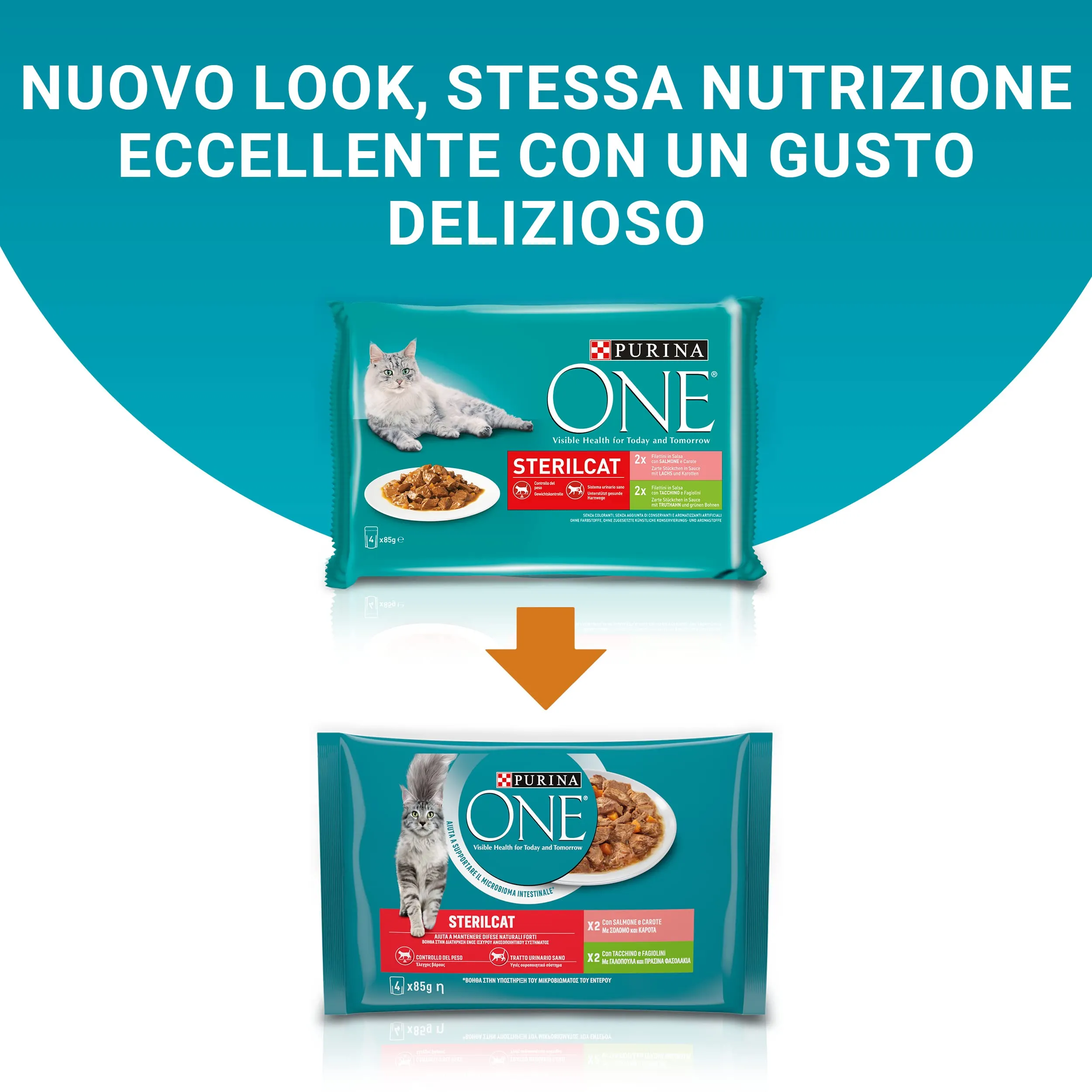 Purina One Sterilcat Cibo Umido per Gatti Adulti, 48 Bustine da 85 g - immagine 3