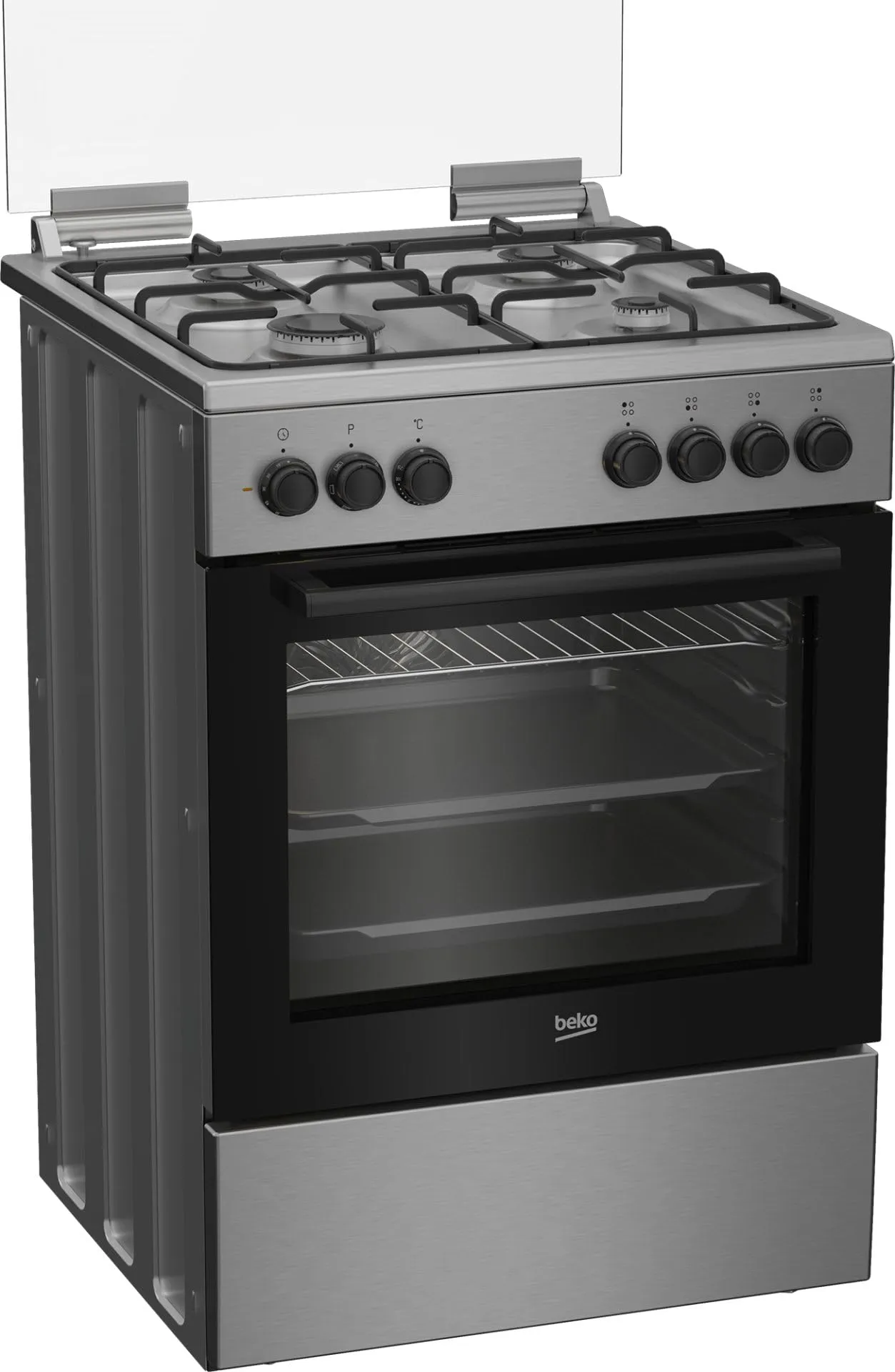 Beko FBE62120XD Cucina a gas con forno elettrico, 4 fuochi, 60x60 cm, Classe A - immagine 5