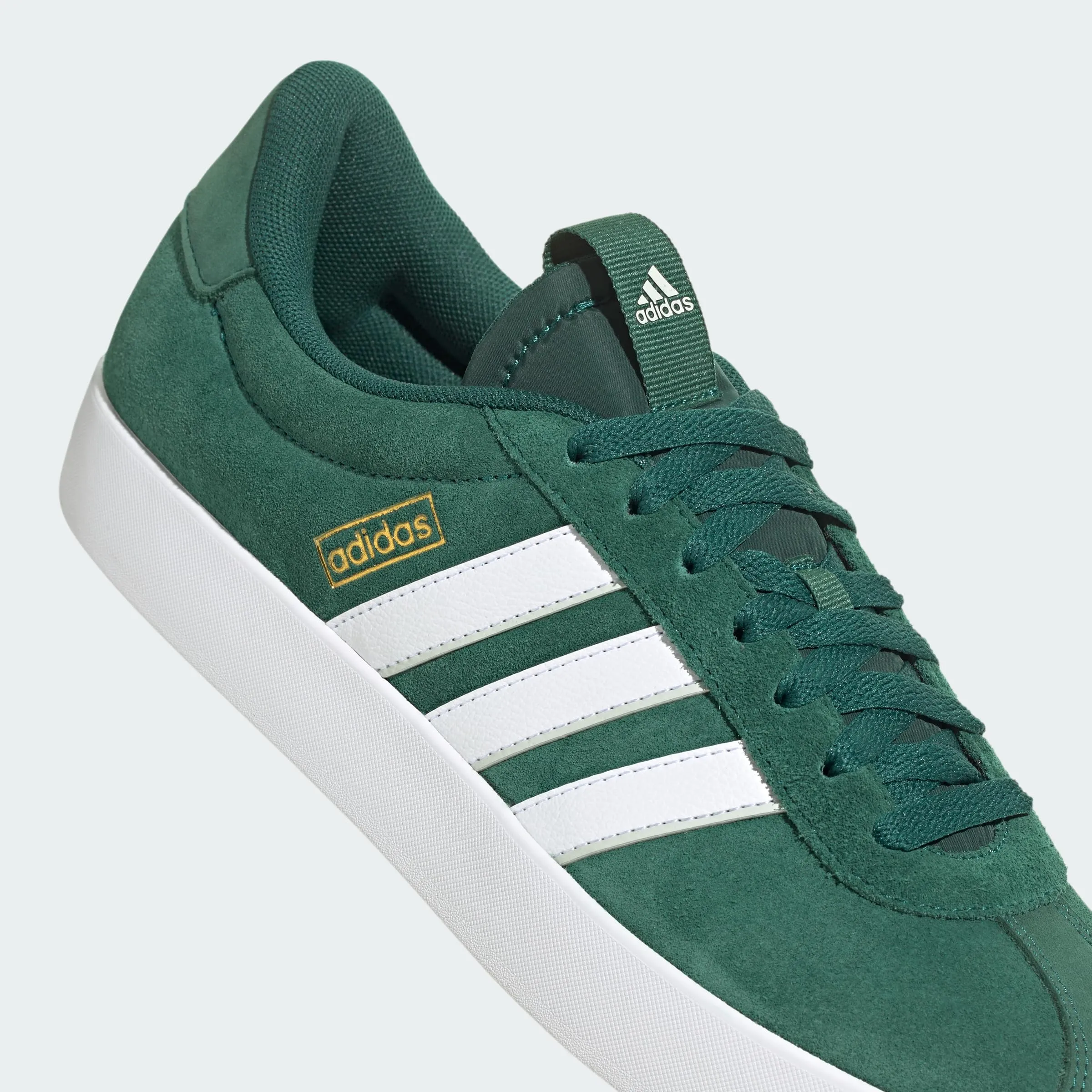 adidas VL Court Shoes, Green Cloud White Wonder Silver, 42 EU - immagine 4