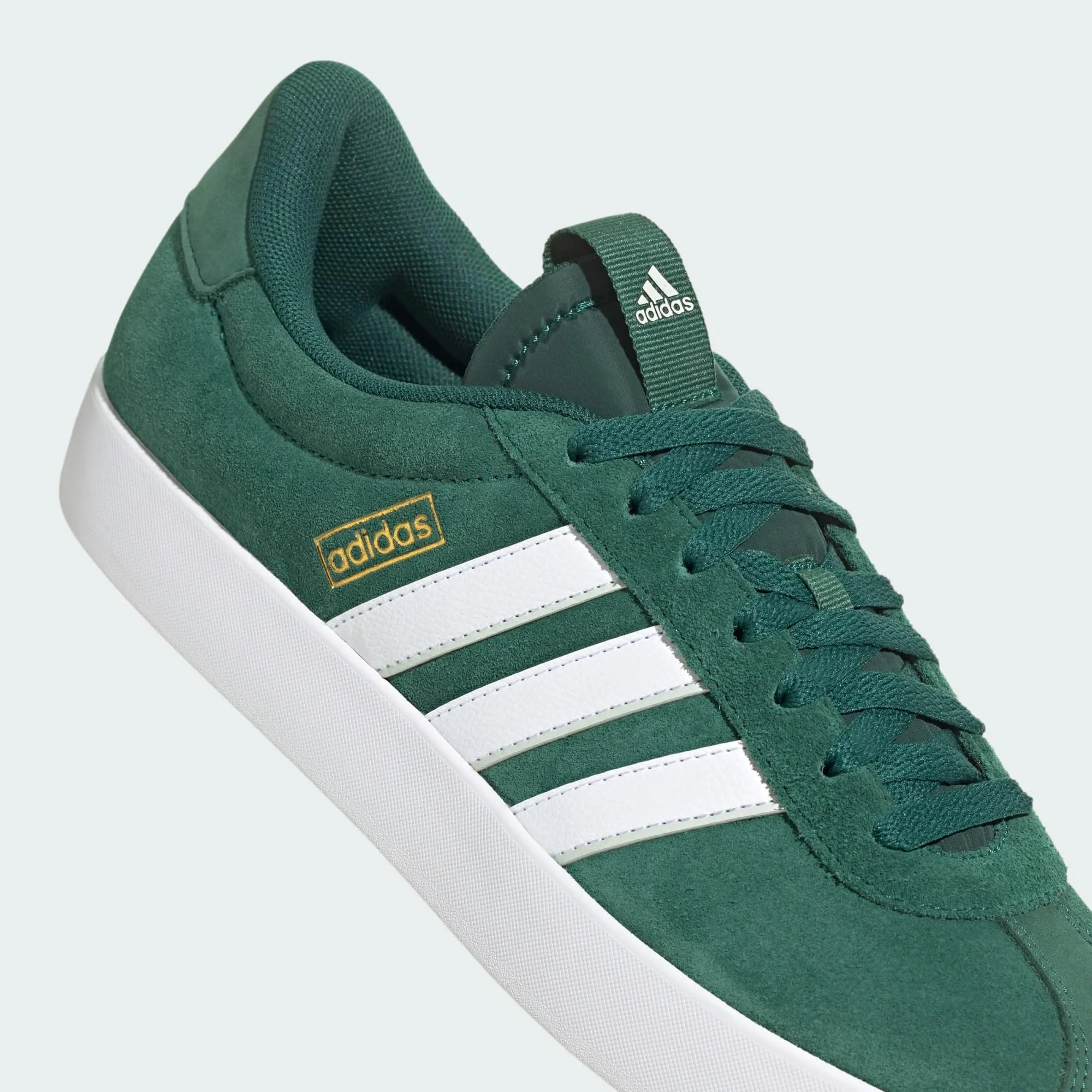 adidas VL Court Shoes, Green Cloud White Wonder Silver, 42 EU - immagine 8