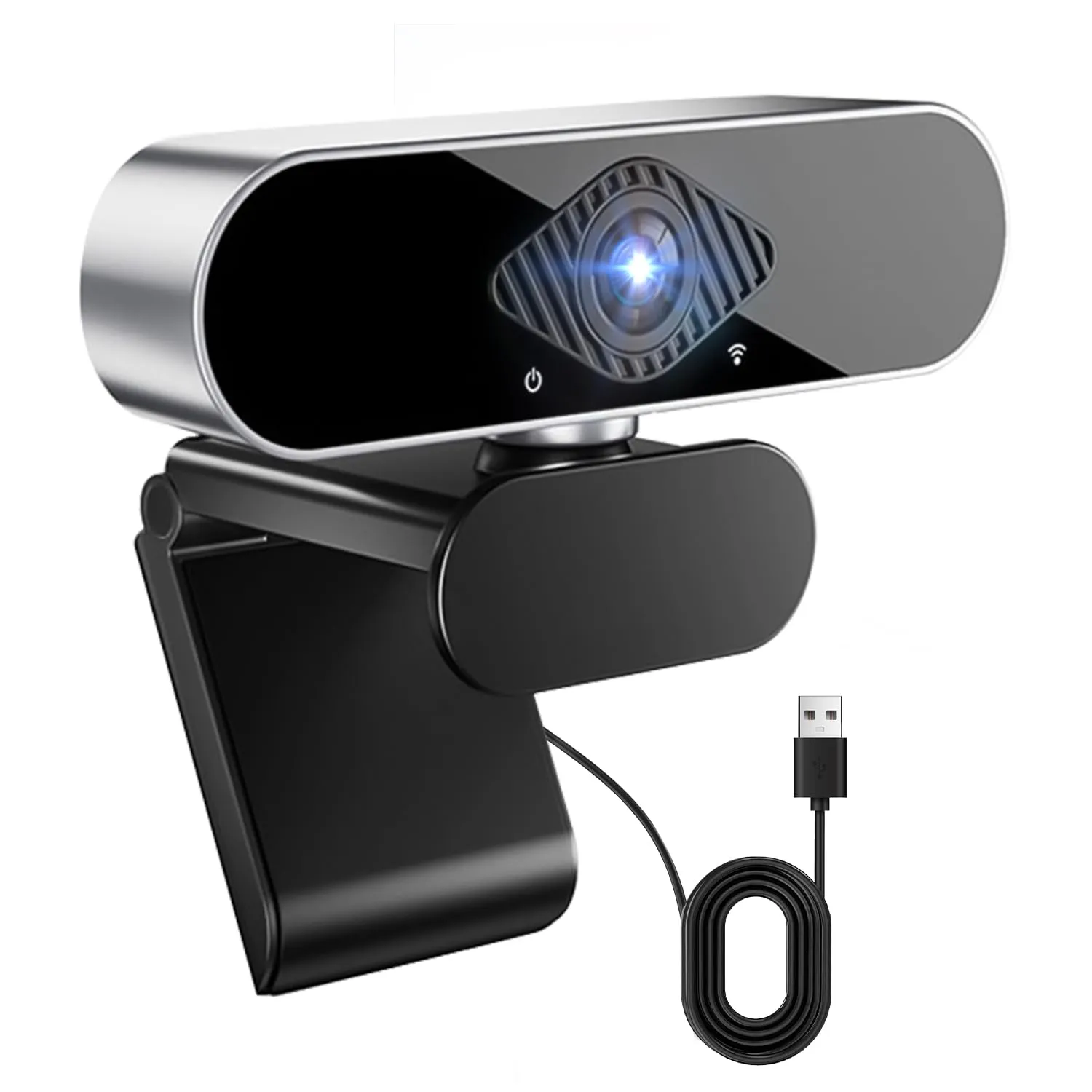 DAILINK Webcam Full HD 1080p con Microfono USB, Regolabile a 360°, Plug & Play per PC, Laptop, Mac, Zoom, Gaming, Twitch - immagine 1