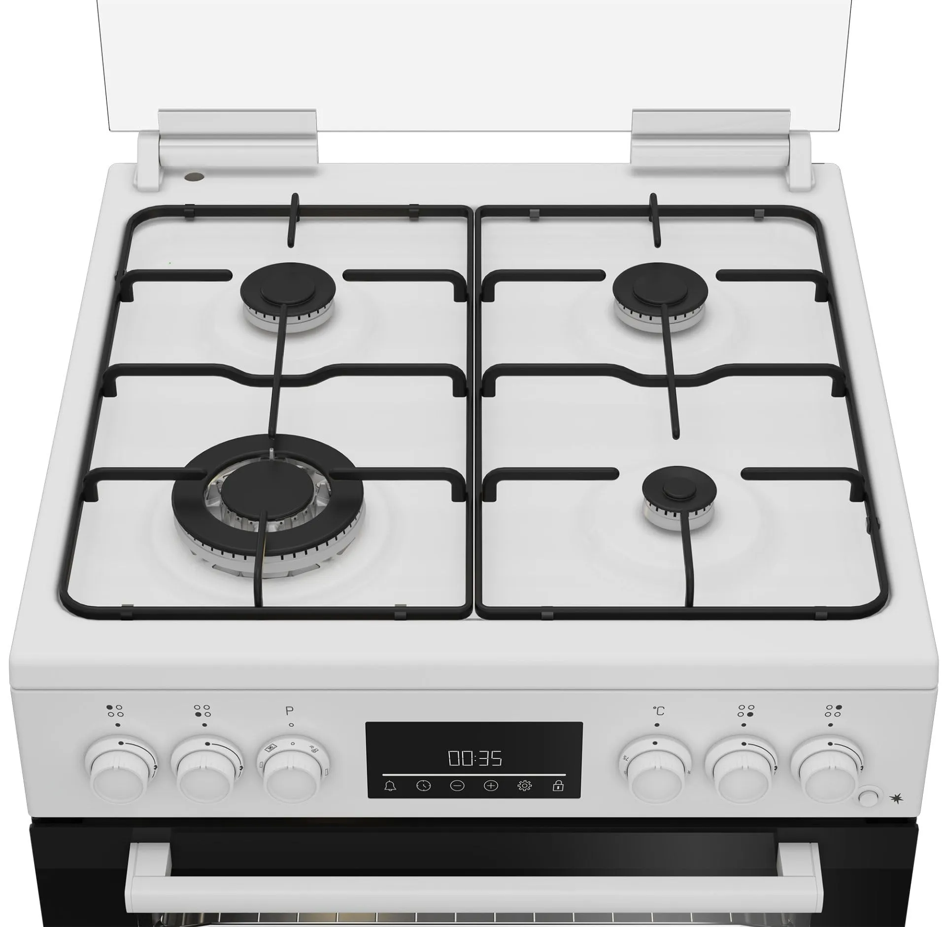 Beko FBE62310GW Cucina a gas con forno elettrico, 4 fuochi, 60x60 cm, Bianco, Classe A - immagine 3