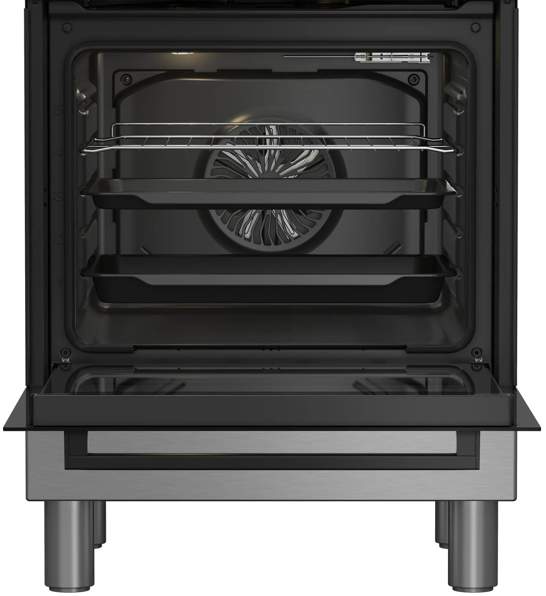 Beko FBE62310GX Cucina a gas con forno elettrico, 4 fuochi, 60x60 cm, Inox - immagine 4