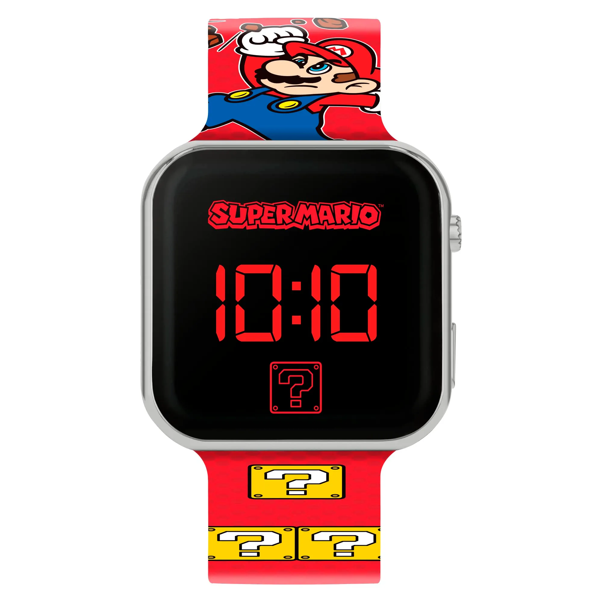 Super Mario GSM4107 Orologio Digitale al Quarzo, Rosso Stampato - immagine 1