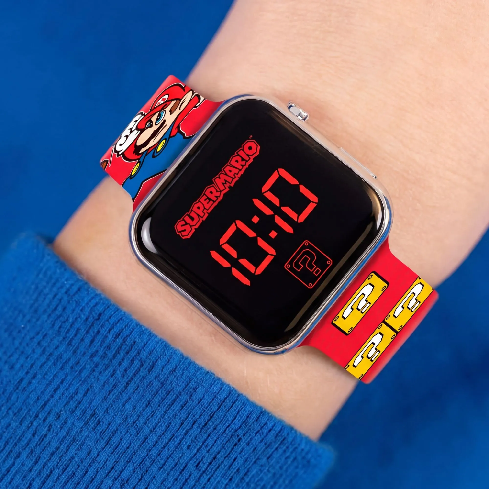 Super Mario GSM4107 Orologio Digitale al Quarzo, Rosso Stampato - immagine 2