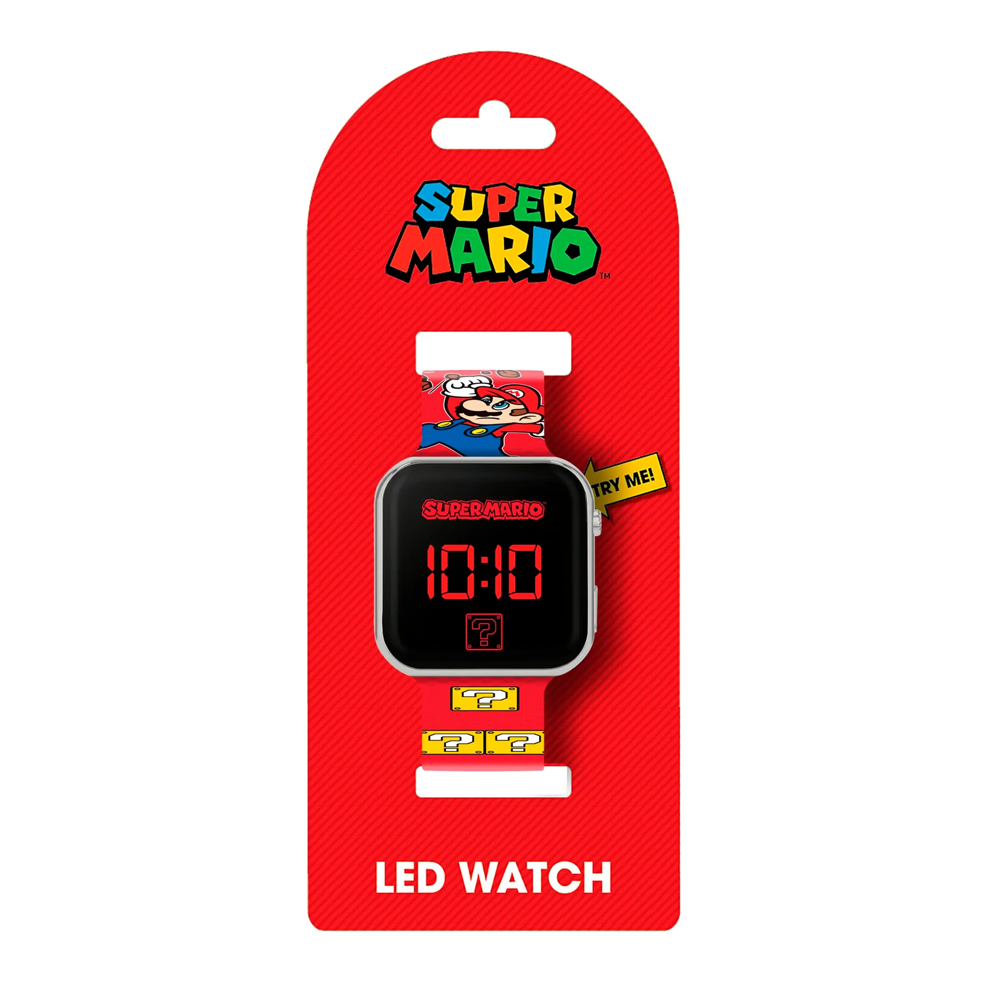 Super Mario GSM4107 Orologio Digitale al Quarzo, Rosso Stampato - immagine 4