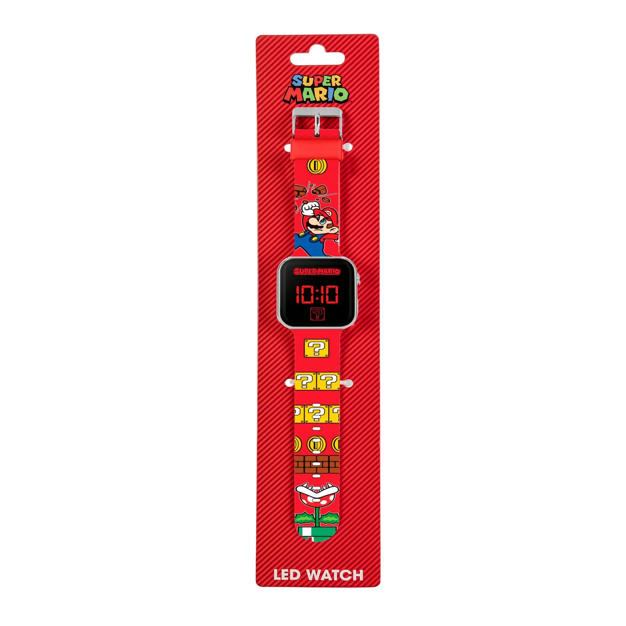 Super Mario GSM4107 Orologio Digitale al Quarzo, Rosso Stampato - immagine 7