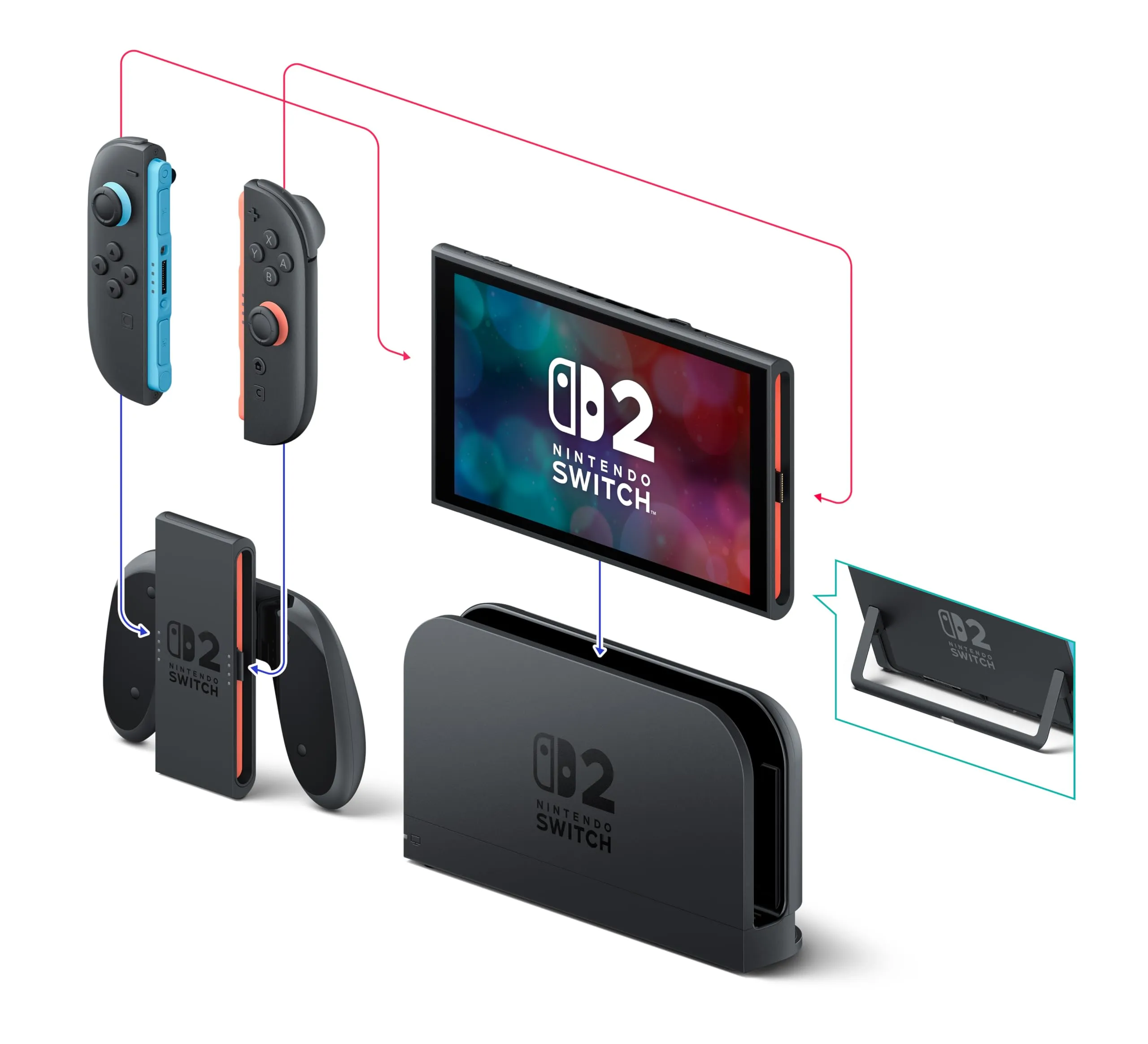 Nintendo Switch 2 with Mario Kart World, Black - immagine 6