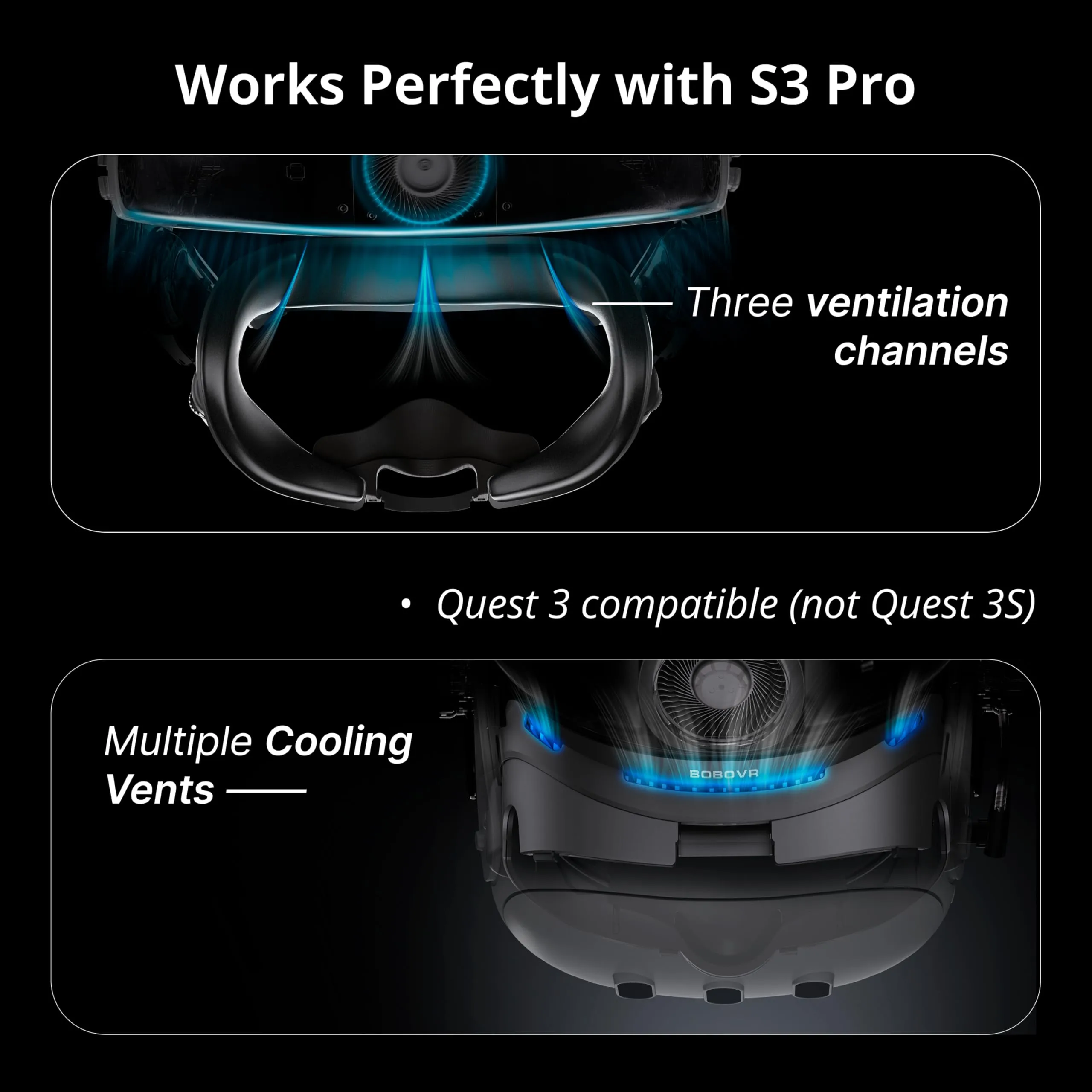 BOBOVR F3 Facial Interface Cover Pad for Meta Quest 3 - immagine 2