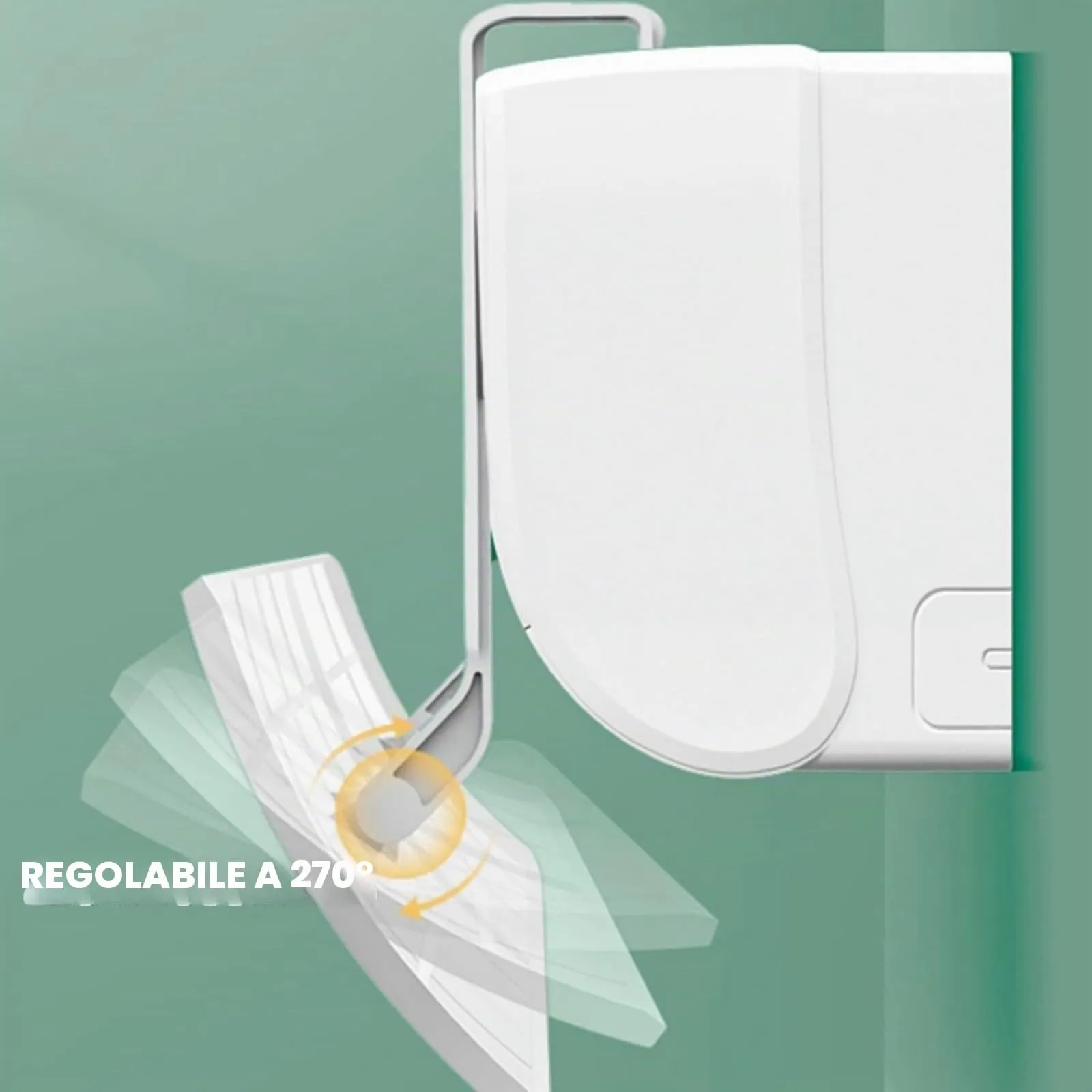 Feizikaw Deflettore Aria Condizionata per Parete, Bianco, ky56333 - immagine 5