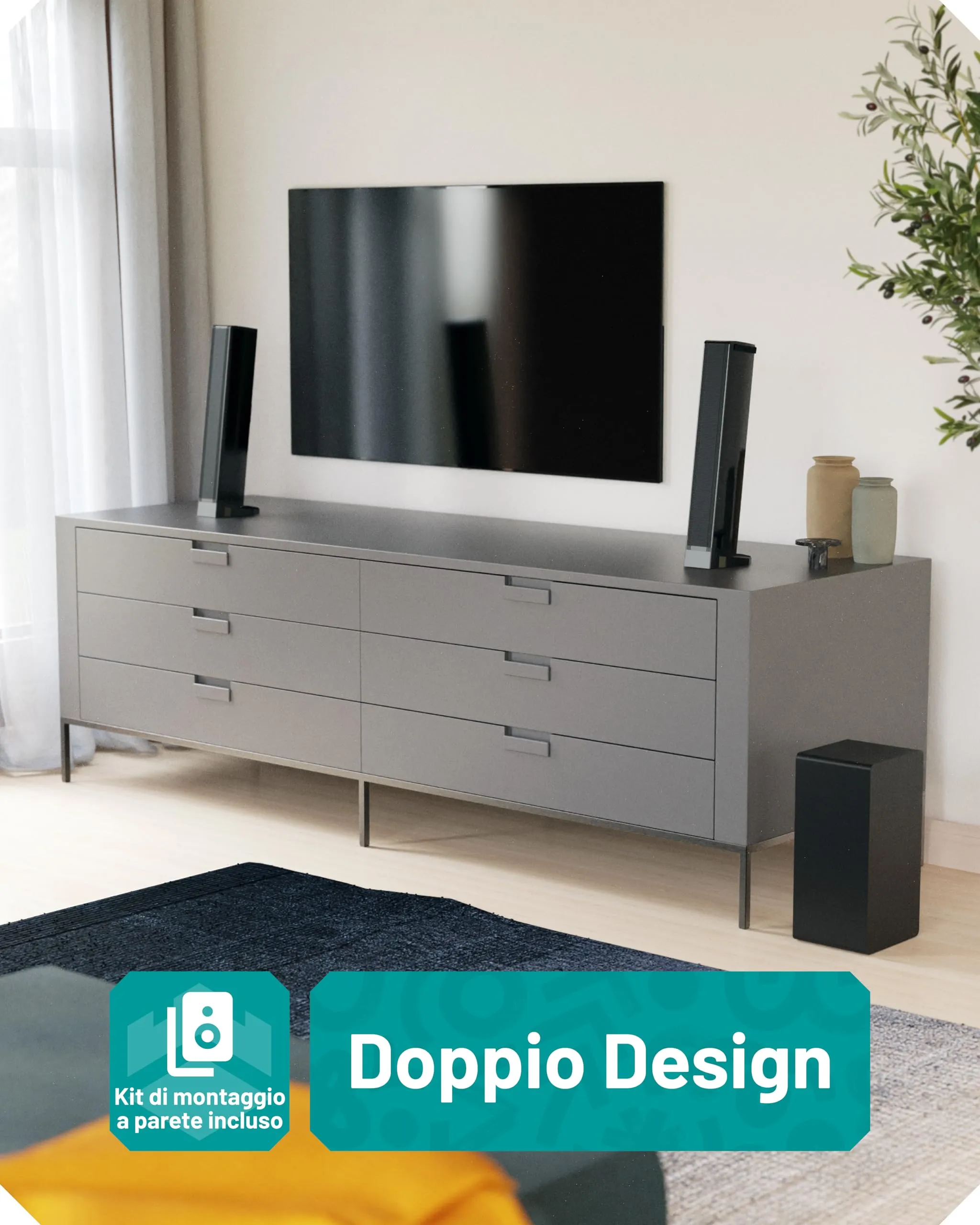 Oakcastle SB80 Xtra 200W Home Theater Soundbar with Bluetooth 5.3 - immagine 6