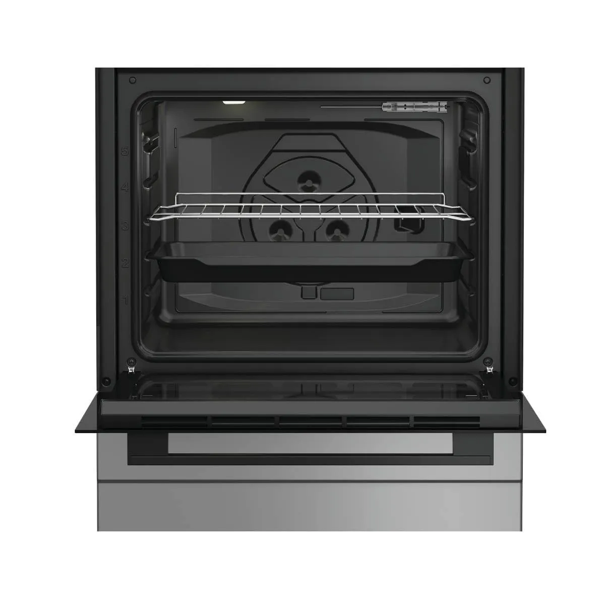 Indesit I6G3PMS Cucina Gas 60cm 4 Fuochi Forno Elettrico Inox Classe A - immagine 5