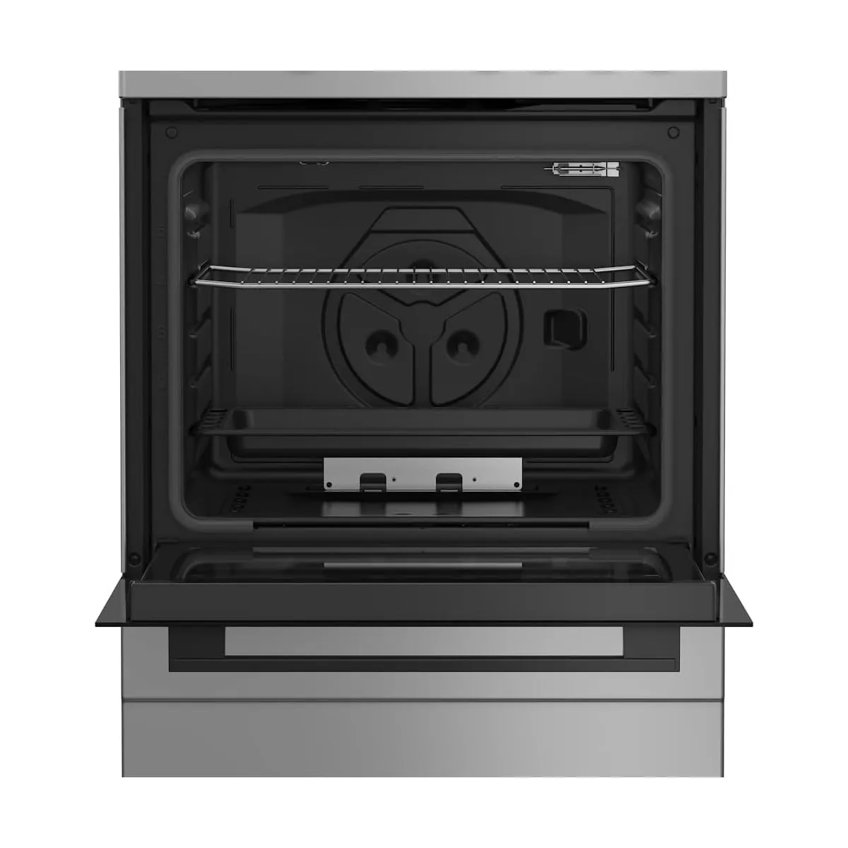 Beko I6GGKMS Cucina a Gas 60 cm, 4 Fuochi, Forno a Gas 64 Litri, Click&Clean, Steam&Clean, Acciaio Inox, Classe A+ - immagine 3