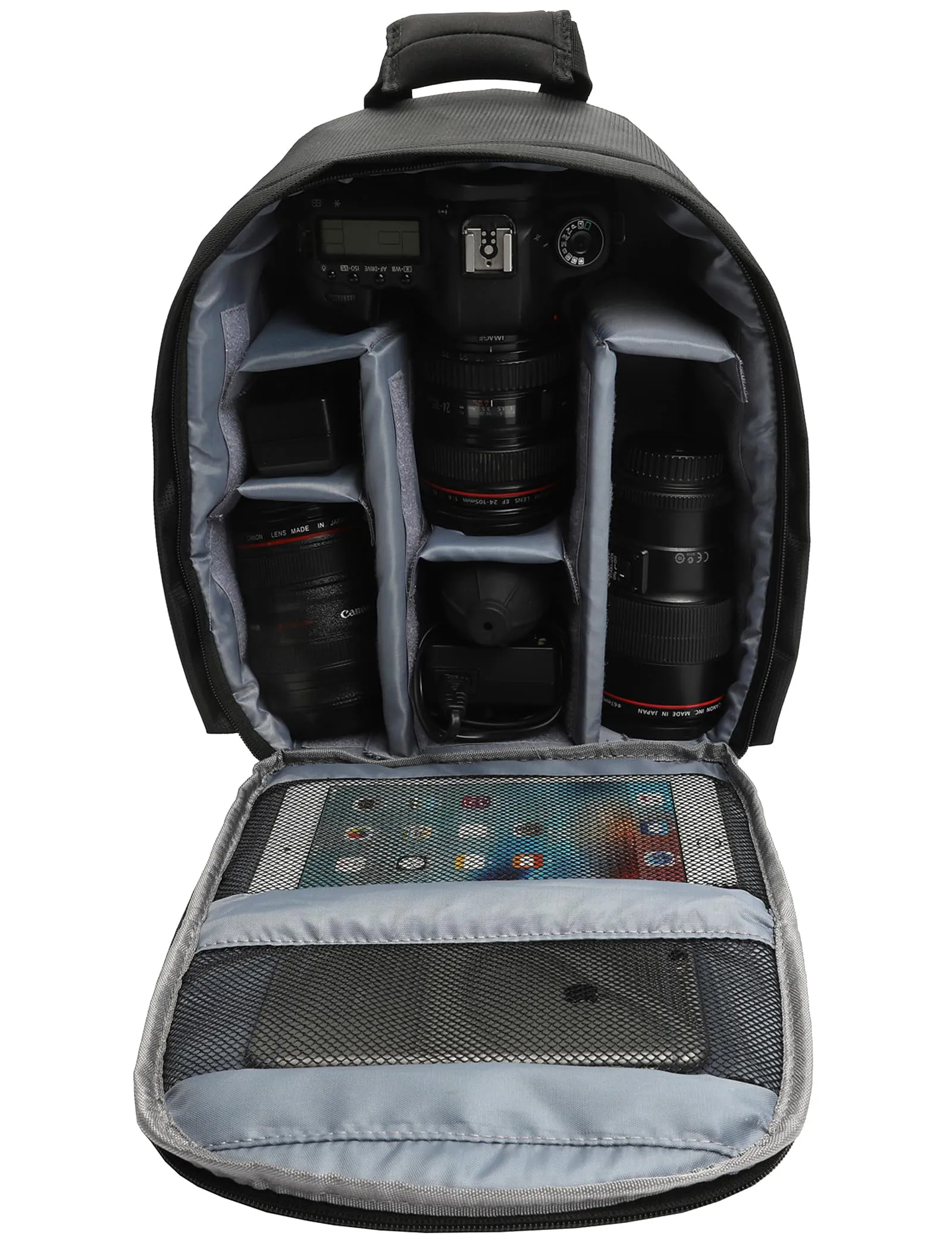 Kommodum Zaino Fotografico Professionale Impermeabile Antiurto km36, 33x24x14cm - immagine 2