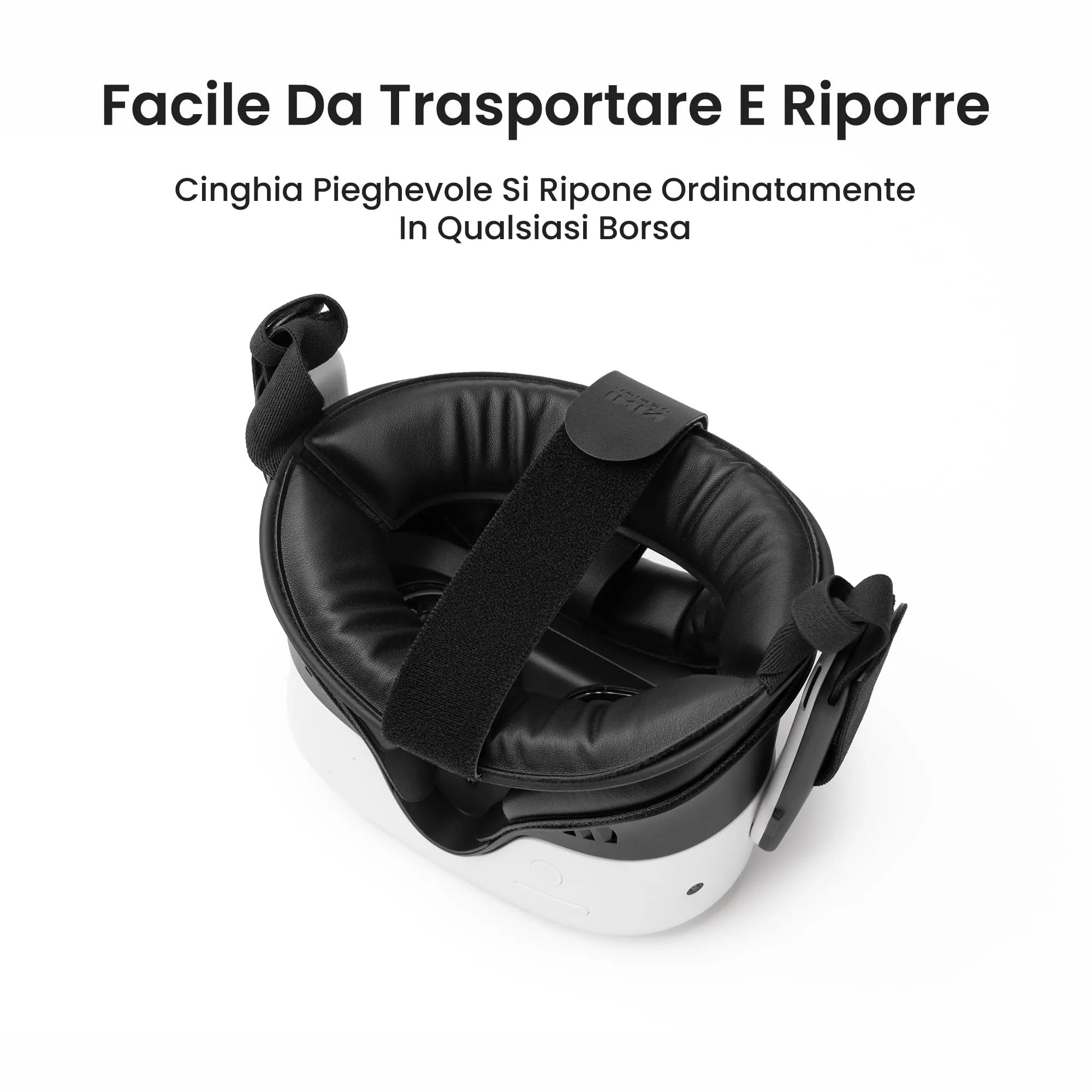 KIWI design K4 Flex Fascia Comfort Lite for Quest 3/3S, PU without battery, Black - immagine 5