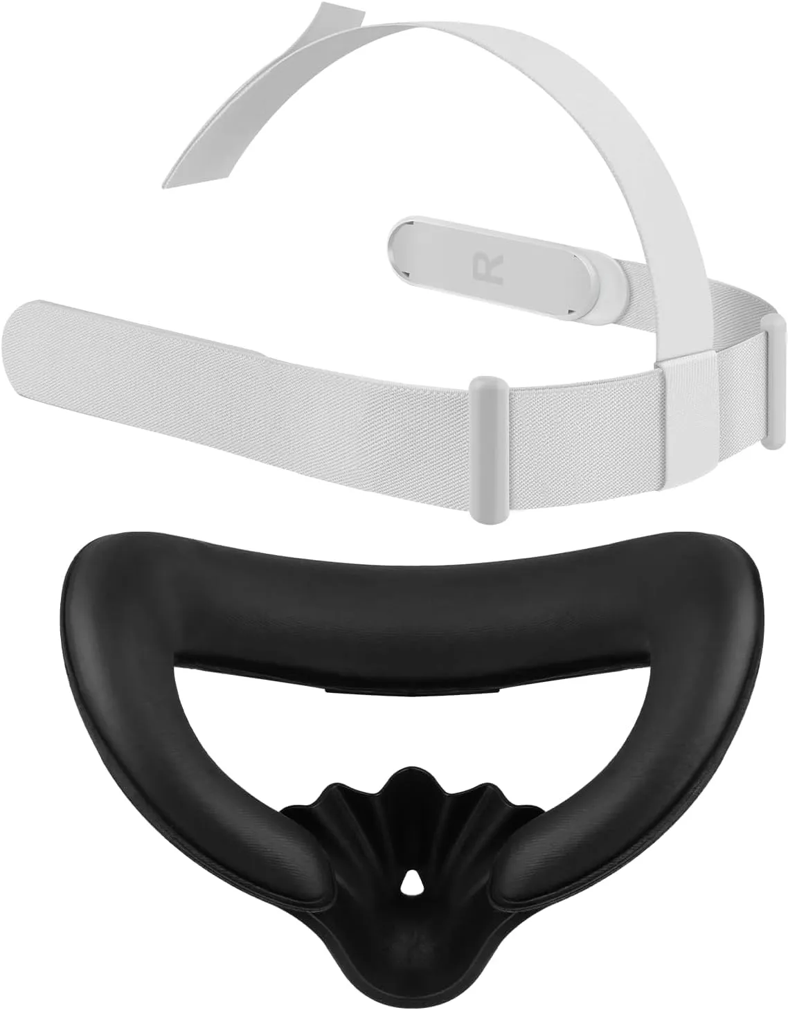 inRobert Cinghia per la Testa e Copertura per il Viso per Meta Quest 2, Kit di Accessori VR Grigio e nero - immagine 1