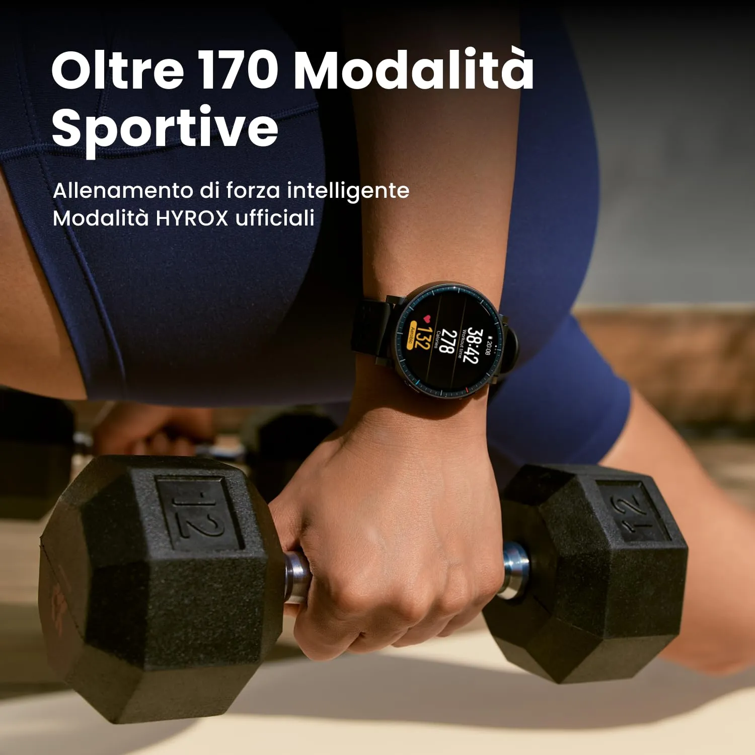 Amazfit Active Max 48mm Smartwatch, 1.5'' AMOLED, Nero - immagine 5