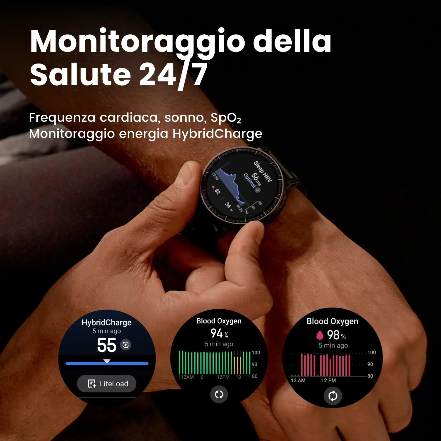 Amazfit Active Max 48mm Smartwatch, 1.5'' AMOLED, Nero - immagine 6