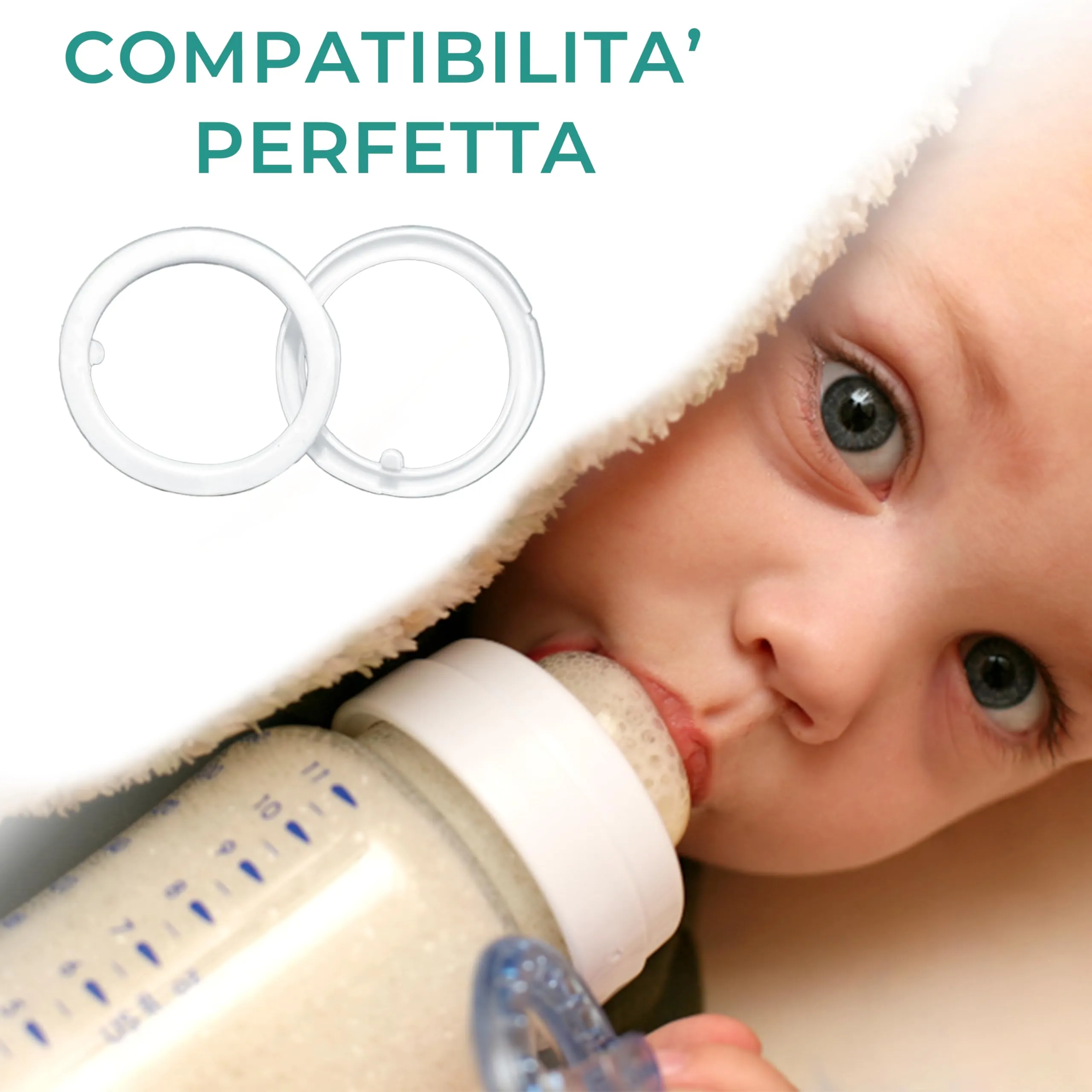 Manami Guarnizioni per Scaldabiberon Portatile 50 mm, Silicone Alimentare BPA free, 2 Pezzi - immagine 5