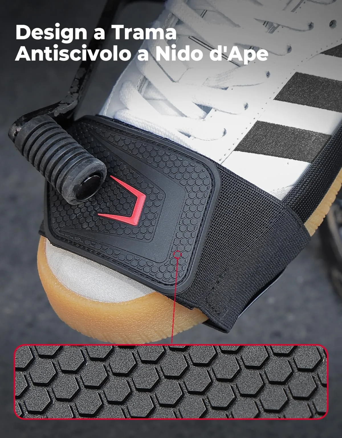 KEMIMOTO Protezione Scarpe Moto Universale con Fascia Elastica Regolabile, 2 Pezzi - immagine 2