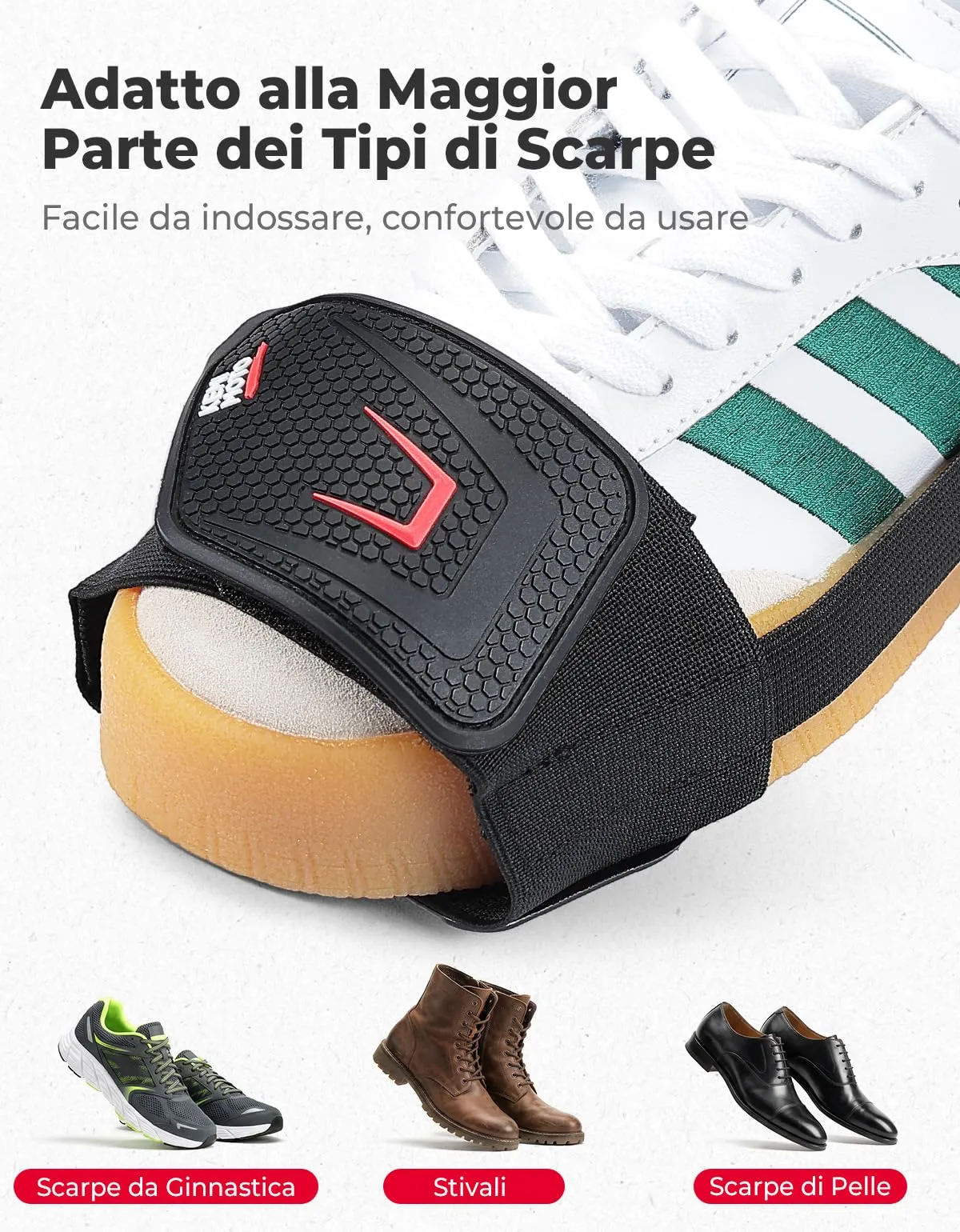 KEMIMOTO Protezione Scarpe Moto Universale con Fascia Elastica Regolabile, 2 Pezzi - immagine 5