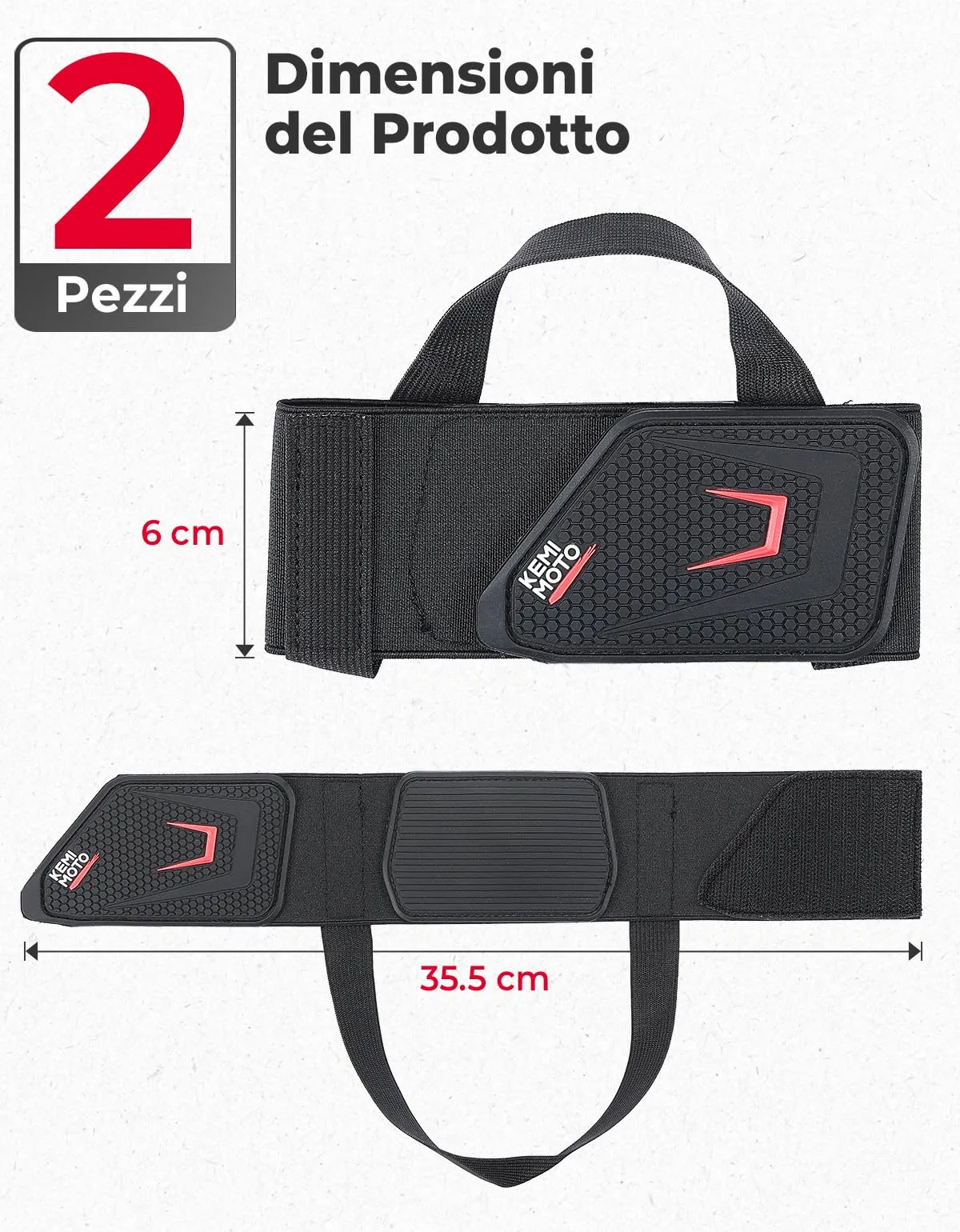 KEMIMOTO Protezione Scarpe Moto Universale con Fascia Elastica Regolabile, 2 Pezzi - immagine 6