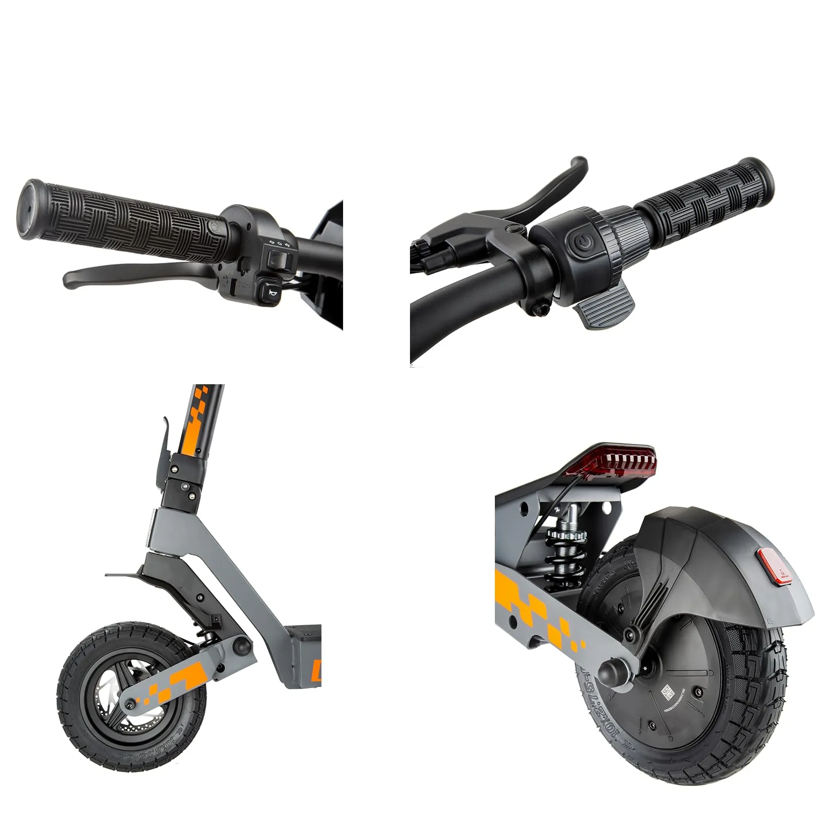 KuKirin G2 Monopattino Elettrico Adulto Pieghevole, Batteria 48V 15.6Ah, Autonomia 55 km, Pneumatici Tubeless 10 Pollici, Doppia Sospensione, Doppio Freno a Disco, Nero - immagine 2