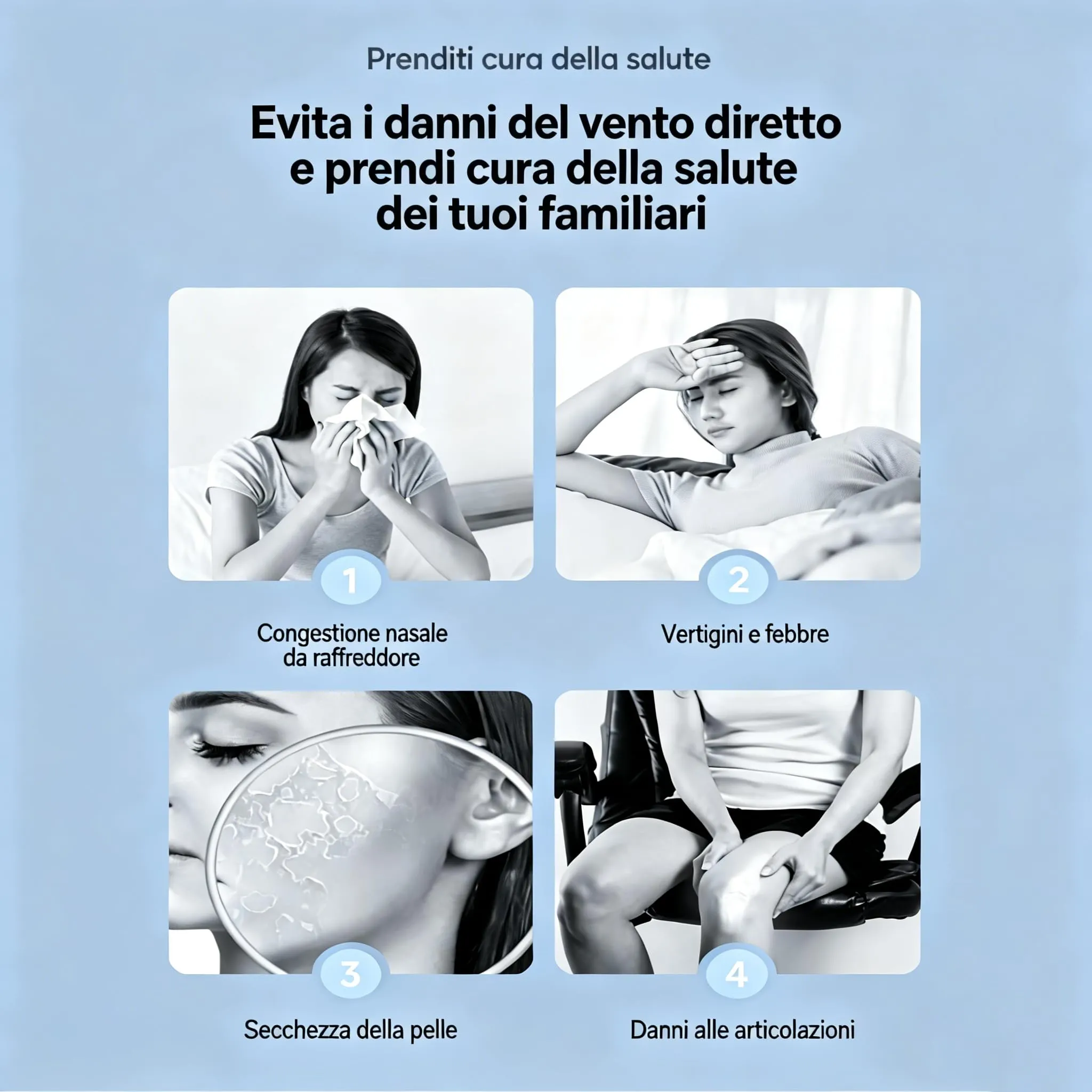 DYBOHF Deflettore per Condizionatore Universale Regolabile UKW1, Bianco - immagine 4