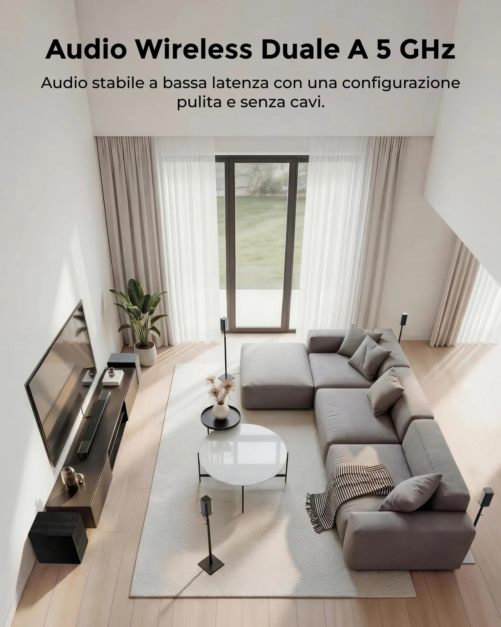 ULTIMEA Skywave X100 Dual 9.2.6 Wireless Soundbar System with THX, Dolby Atmos, DTS:X, Dual 10” Subwoofers, 18 Hz Bass, 2000W and 8K Pass-through - immagine 10