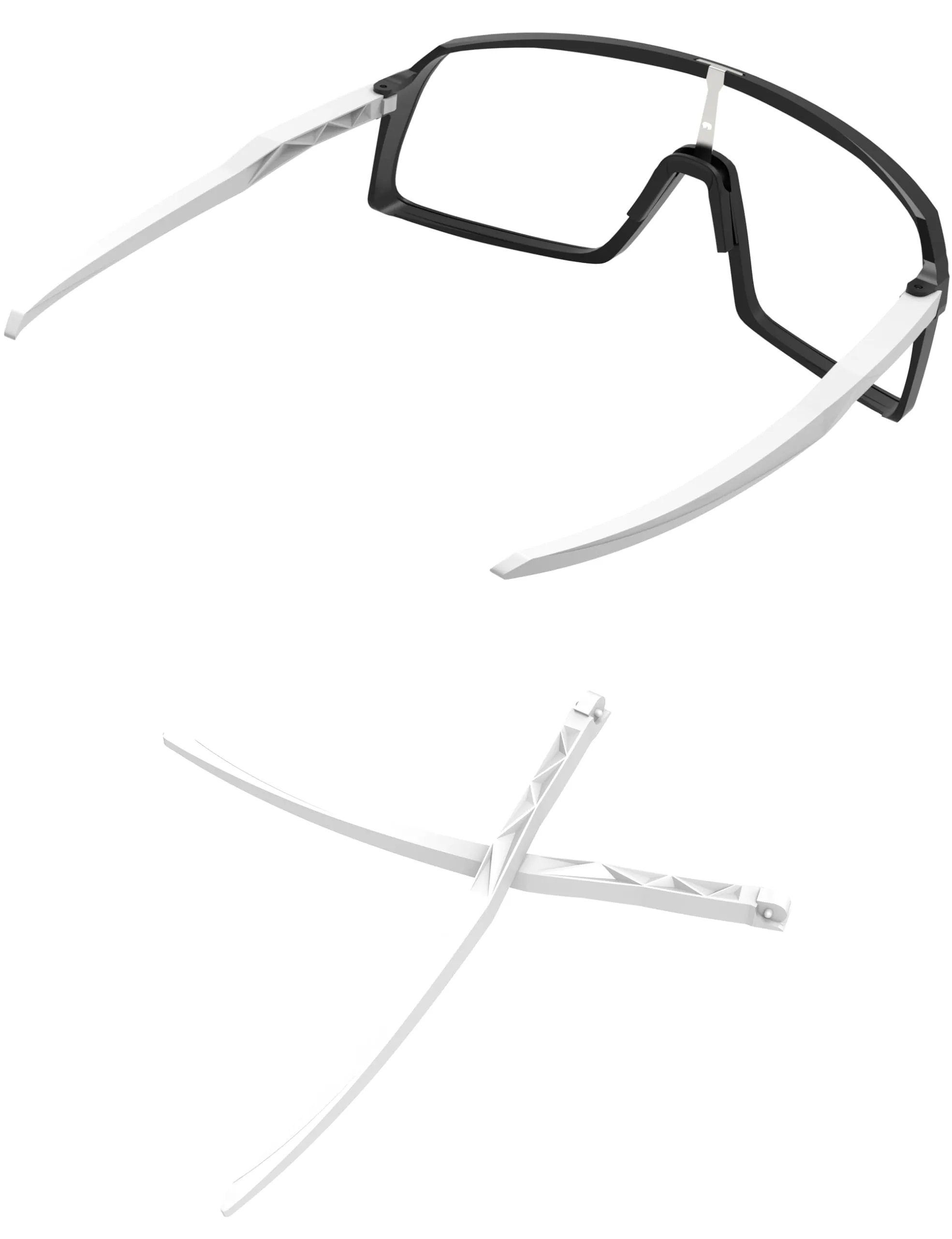MYCOURAG Gambe di ricambio per occhiali da sole compatibili con Oakley Sutro OO9406 - Bianco - immagine 1